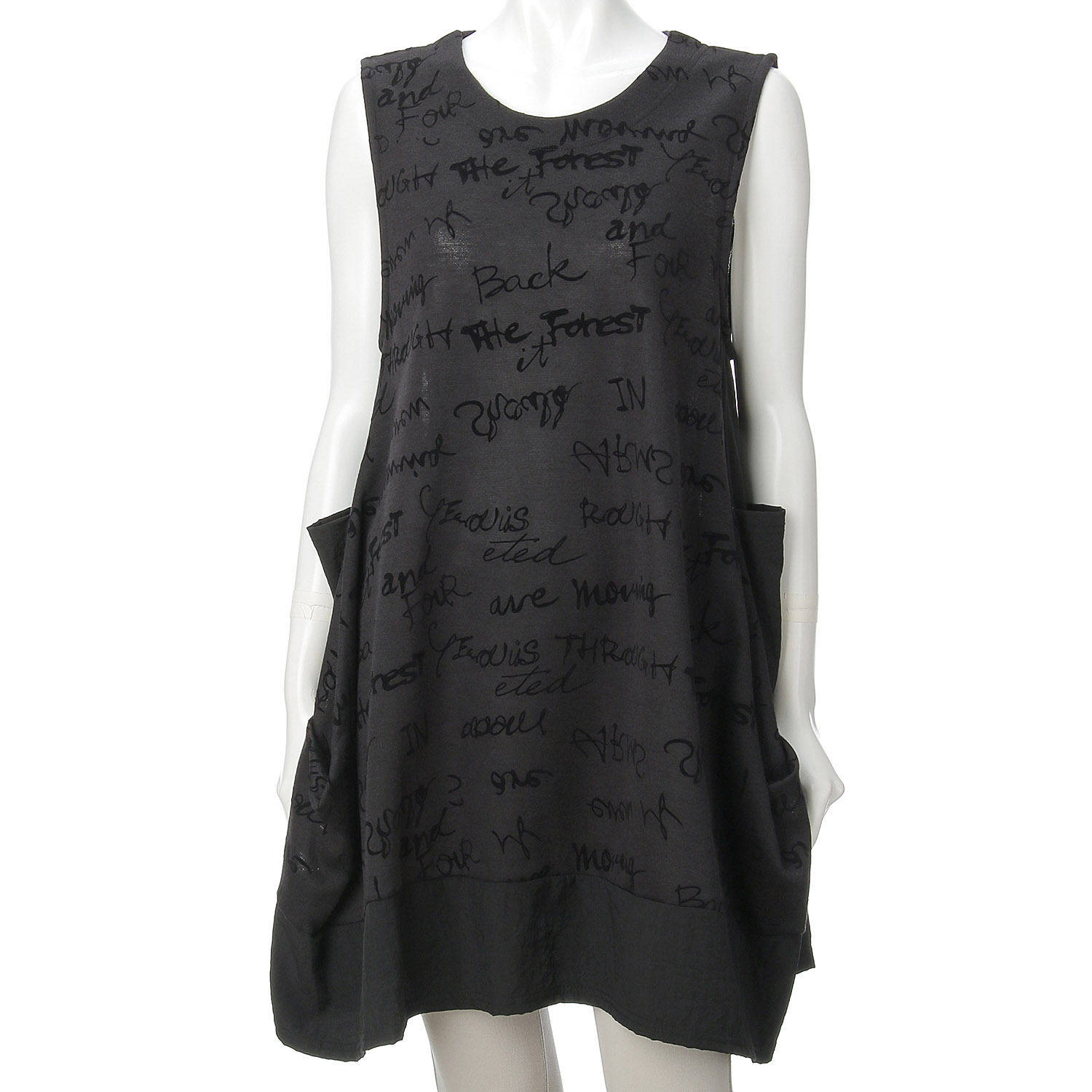 フロッキープリント切替チュニックベスト - 画像2