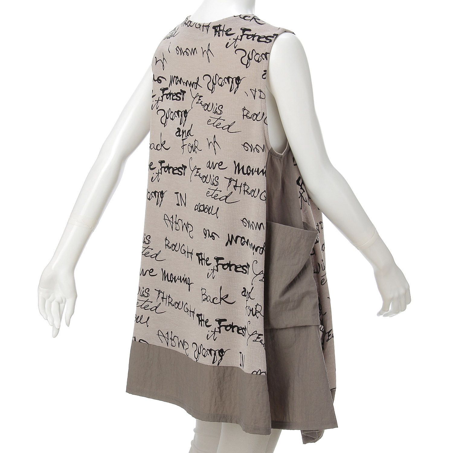 フロッキープリント切替チュニックベスト - 画像5