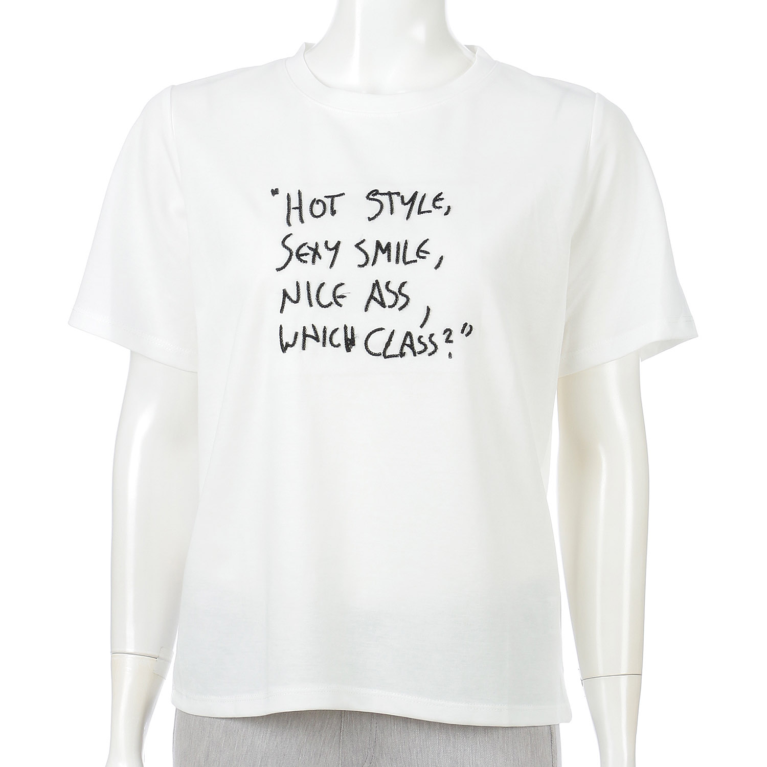 英字刺繍Tシャツ - 画像1