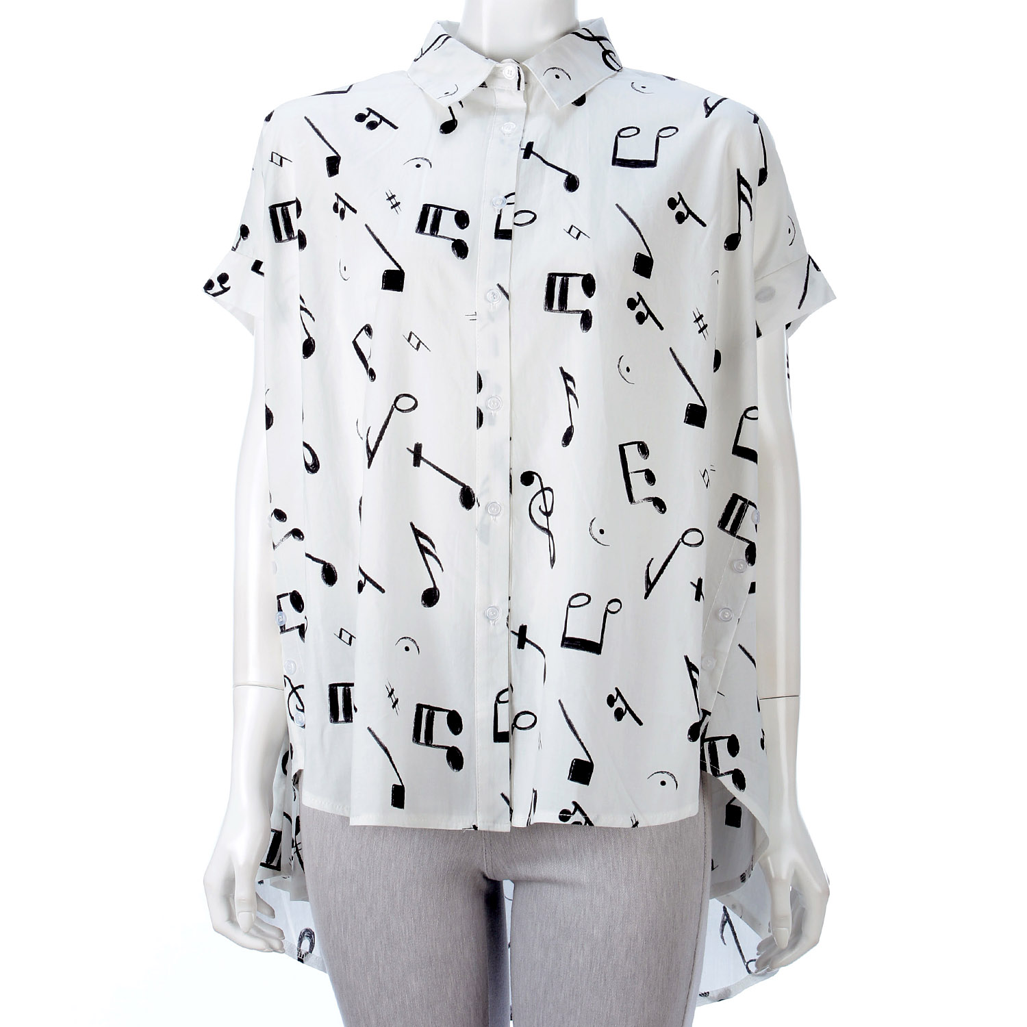 音符ブラウスシャツ - 画像3