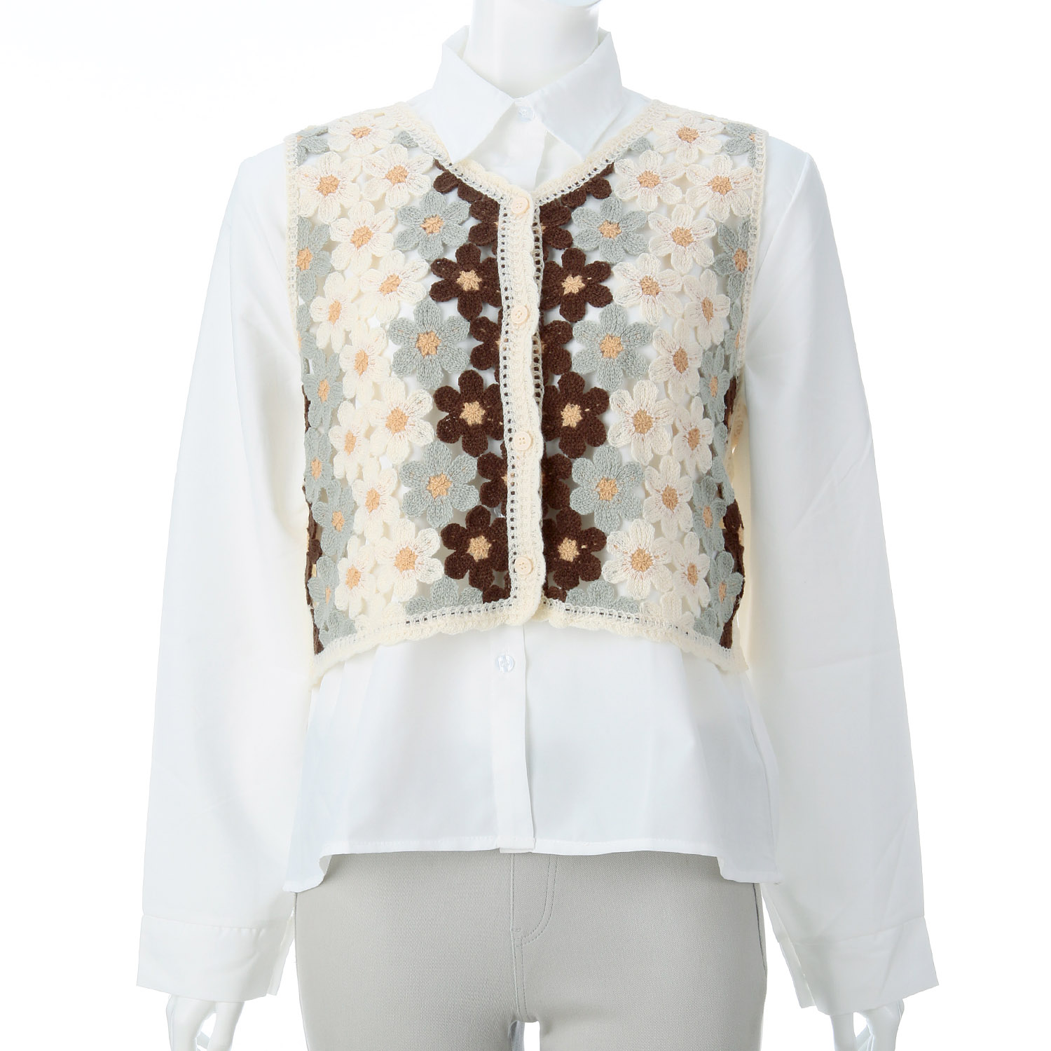 レースアンサンブルブラウス - 画像9