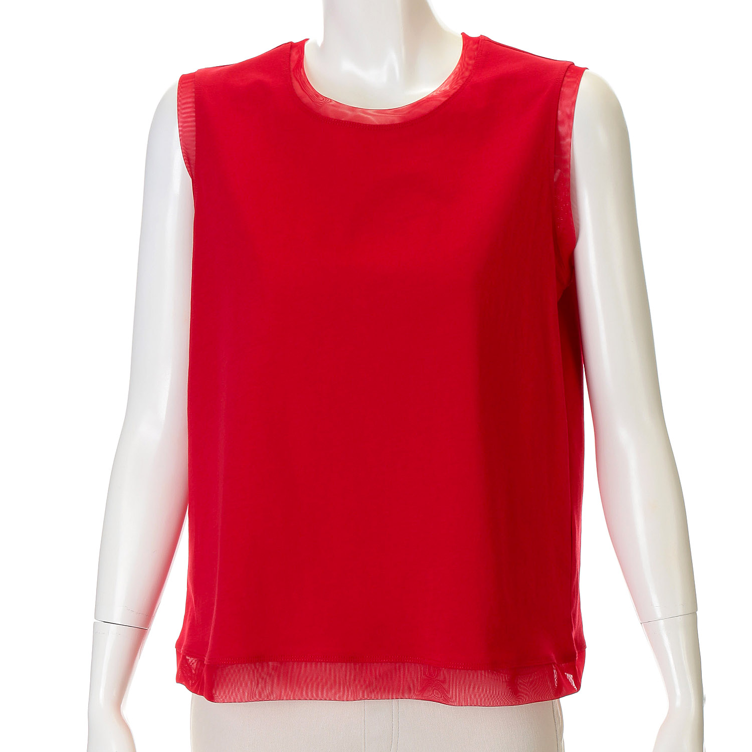 チュール付きタンクトップ - 画像1