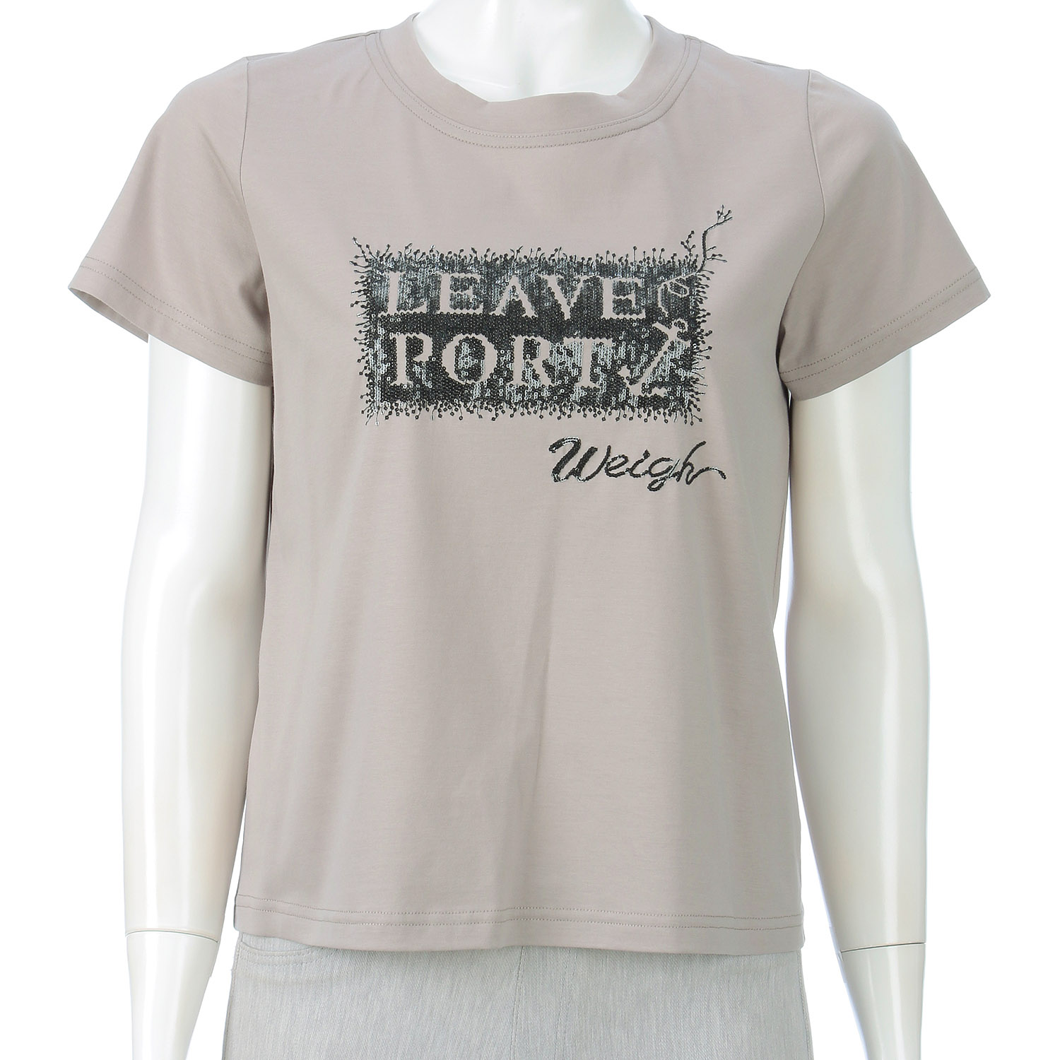 スパンコールロゴ半袖プルオーバー