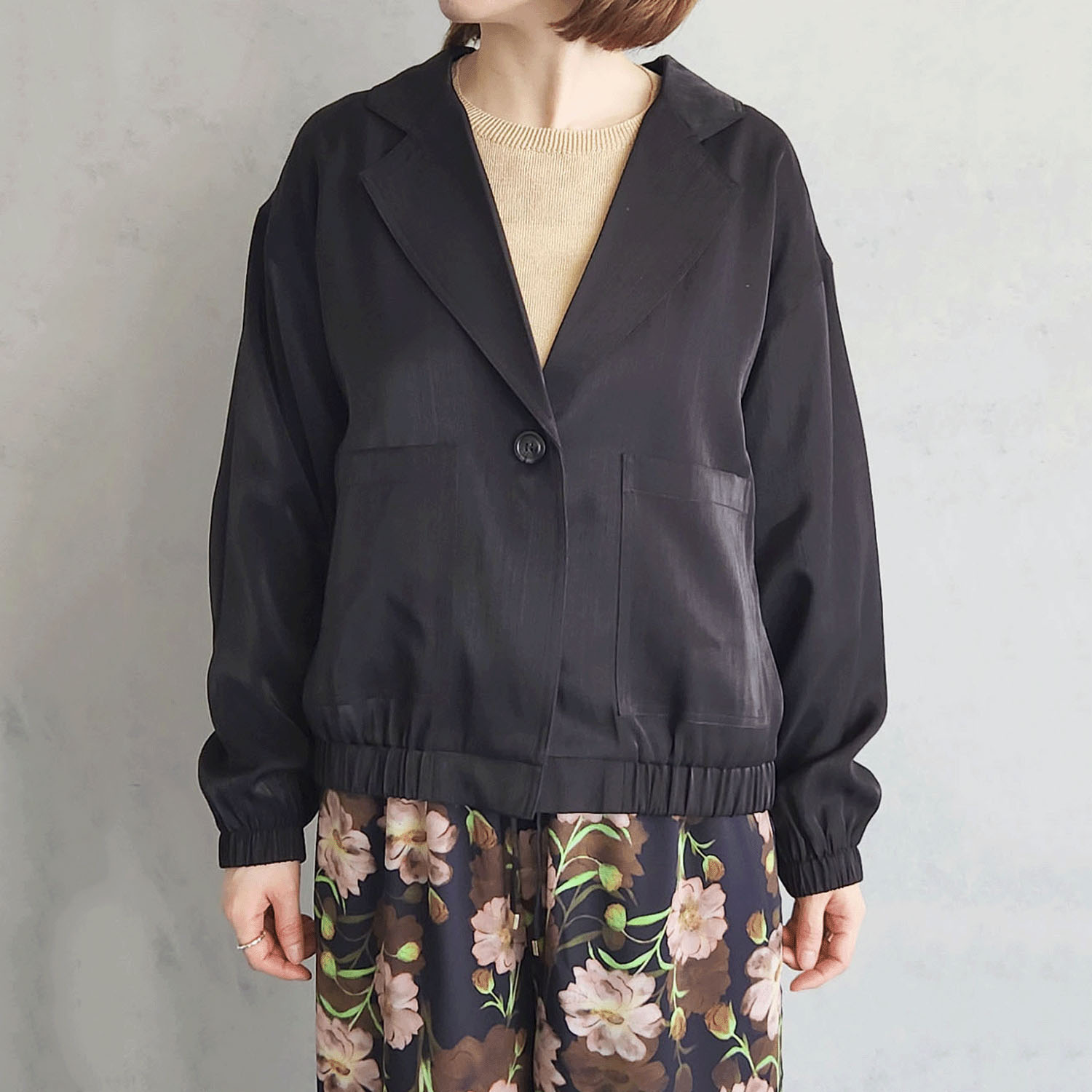 epidemique シャイニーツイルジャケット - 画像1