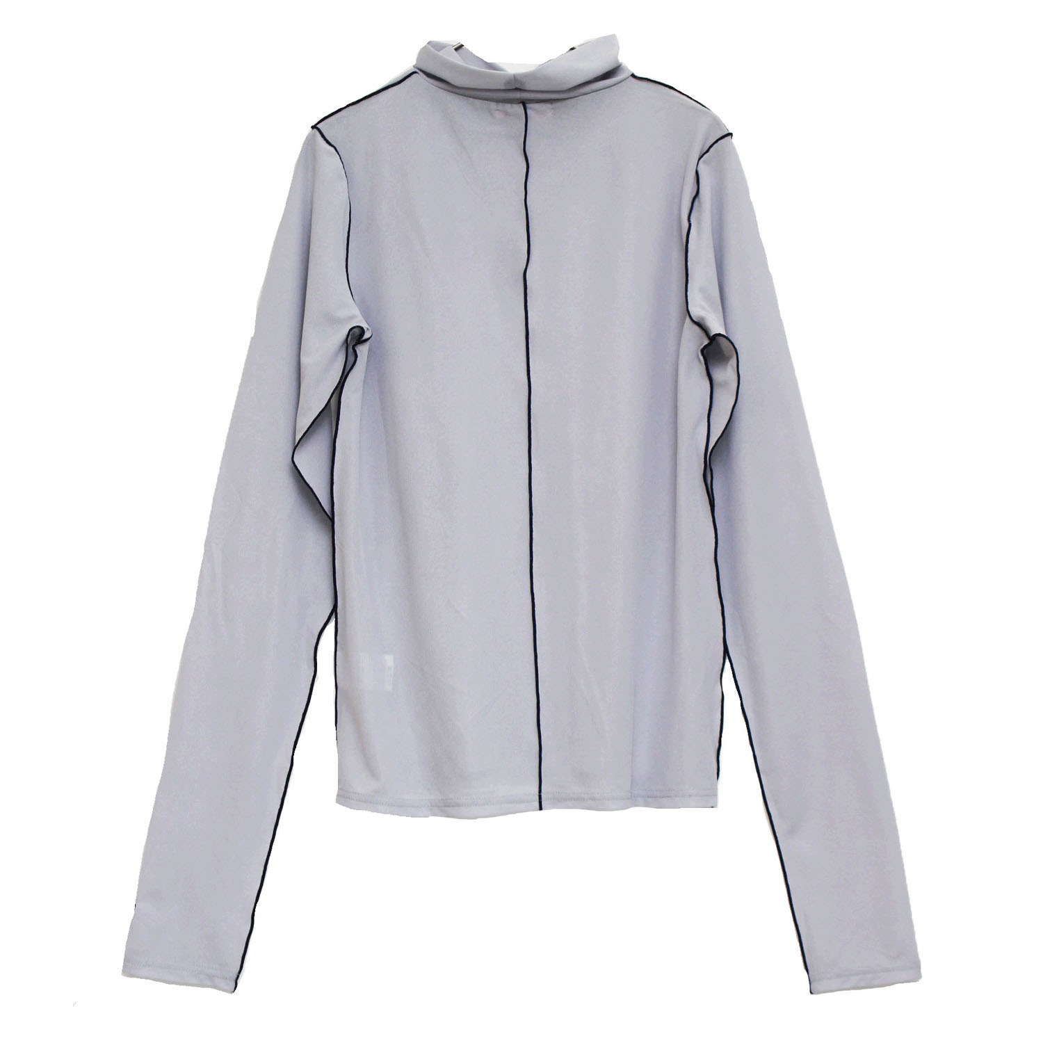 【新ブランド】notorico シースルー配色メローハイネック - 画像6