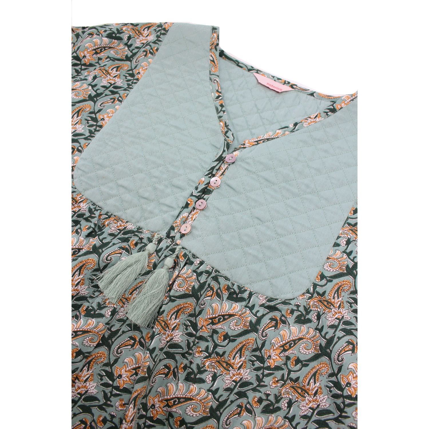 【新ブランド】notorico キルトヨークプルオーバー - 画像11