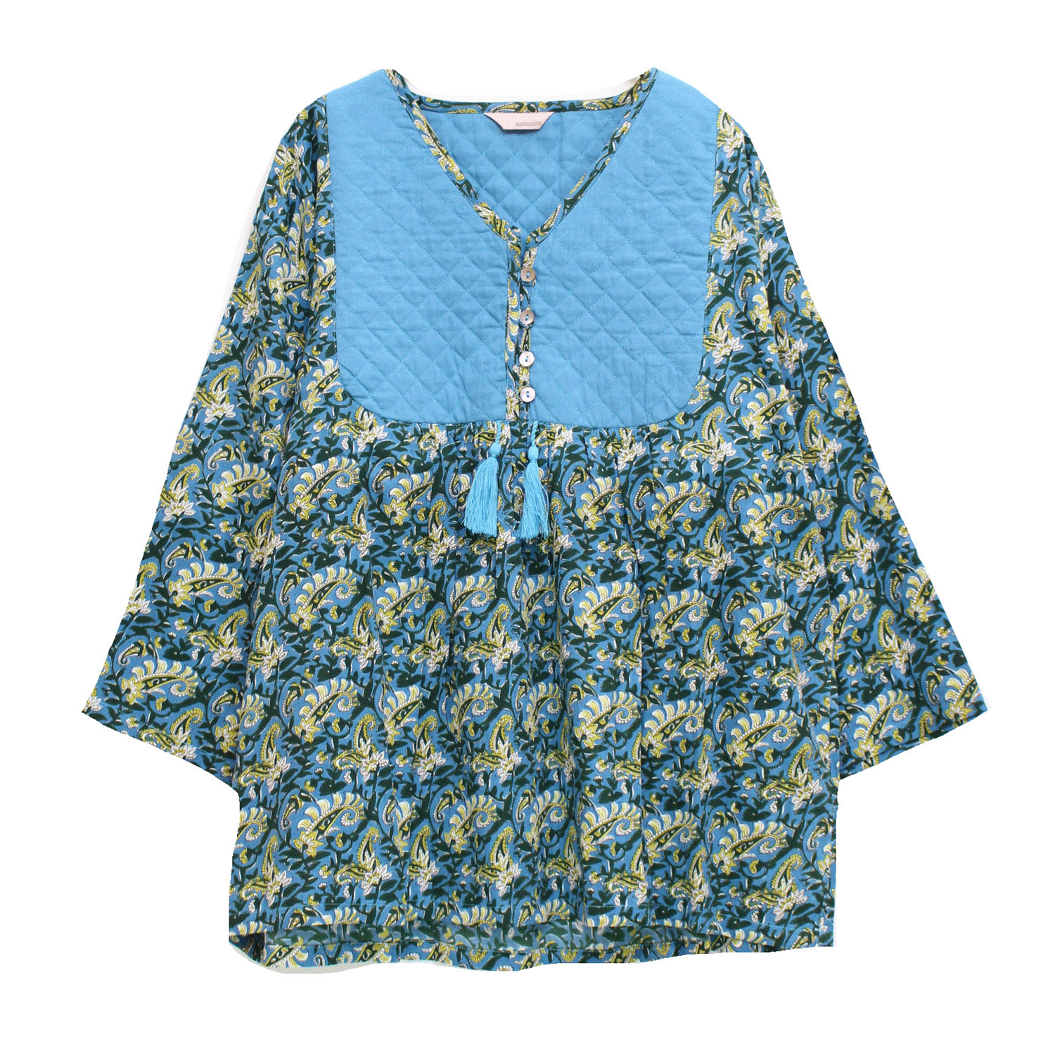 【新ブランド】notorico キルトヨークプルオーバー - 画像15