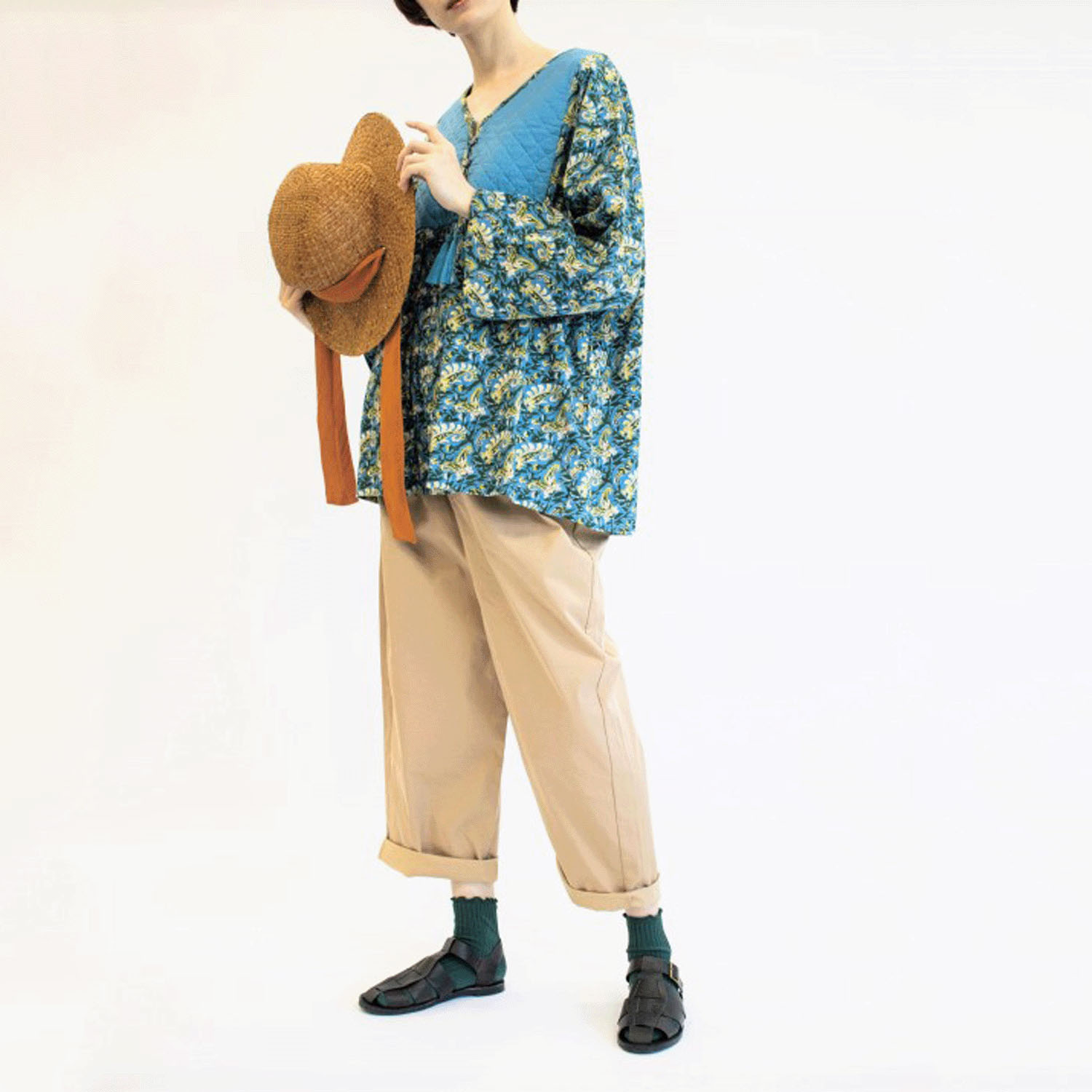 【新ブランド】notorico キルトヨークプルオーバー - 画像3