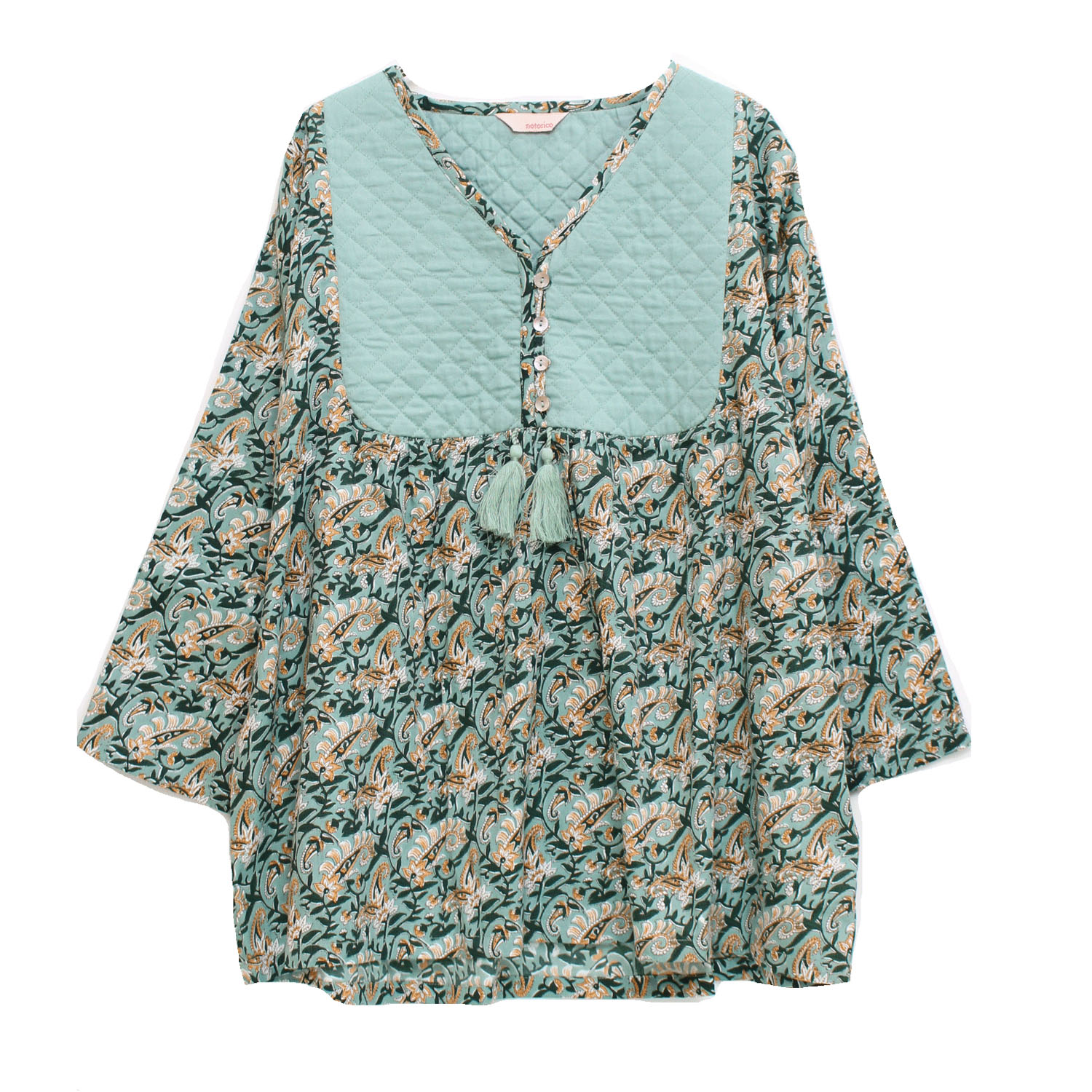 【新ブランド】notorico キルトヨークプルオーバー - 画像9