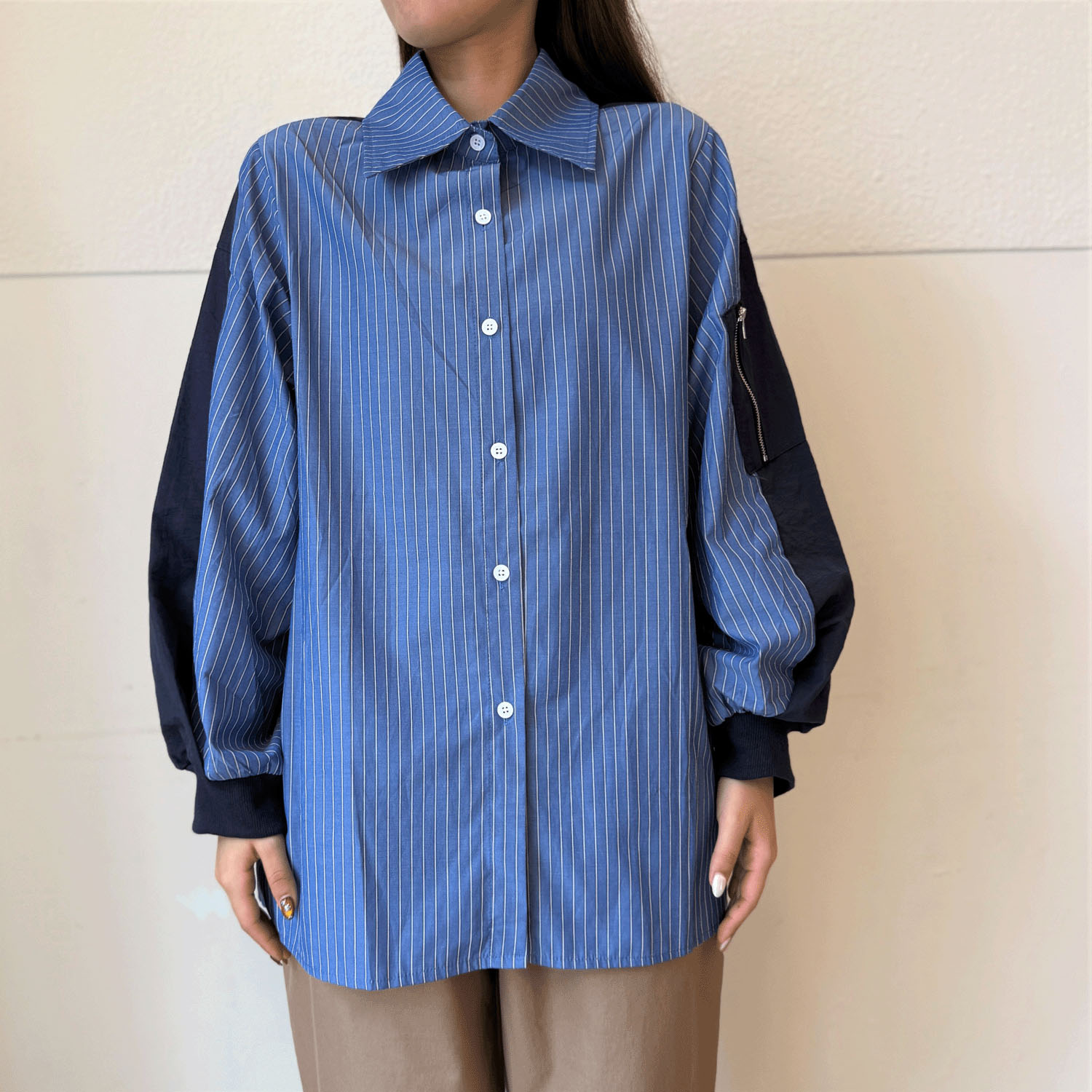 ストライプデザインシャツ - 画像7