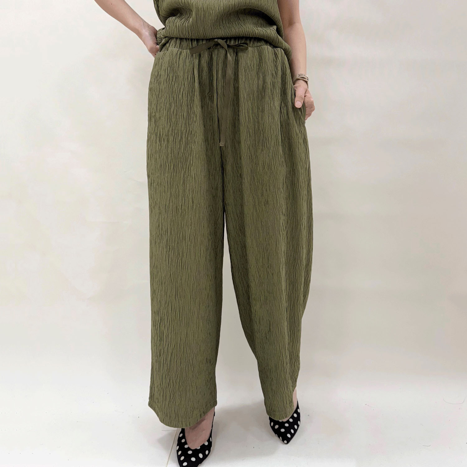 楊柳カットWゴムパンツ - 画像11