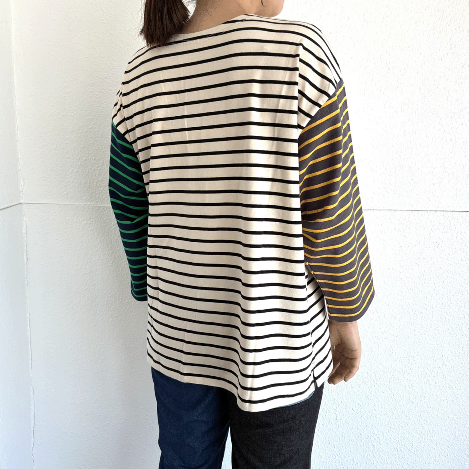 【新ブランド】CUBE SUGAR 天竺前後着配色プルオーバー - 画像6