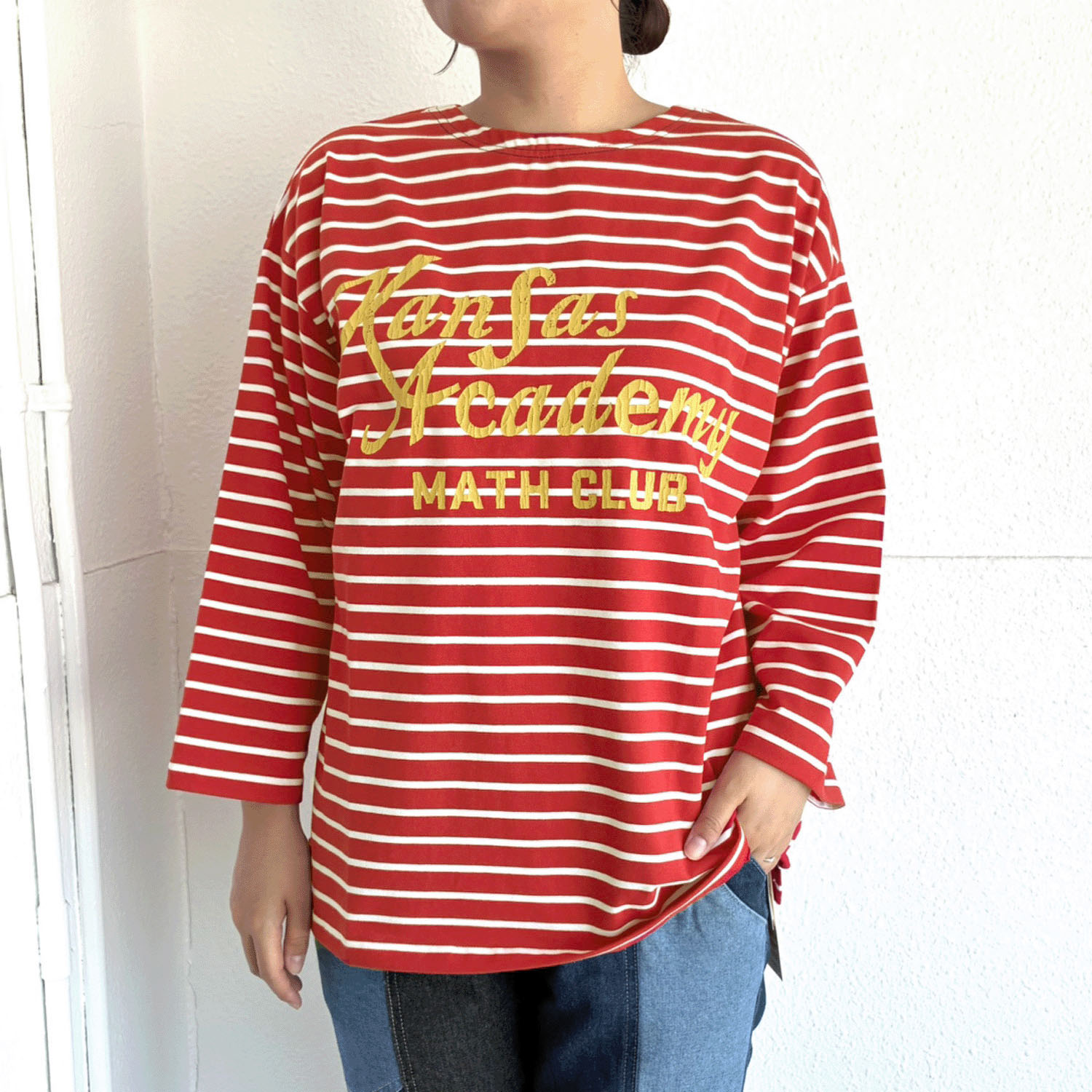 【新ブランド】CUBE SUGAR 天竺前後着配色プルオーバー - 画像9