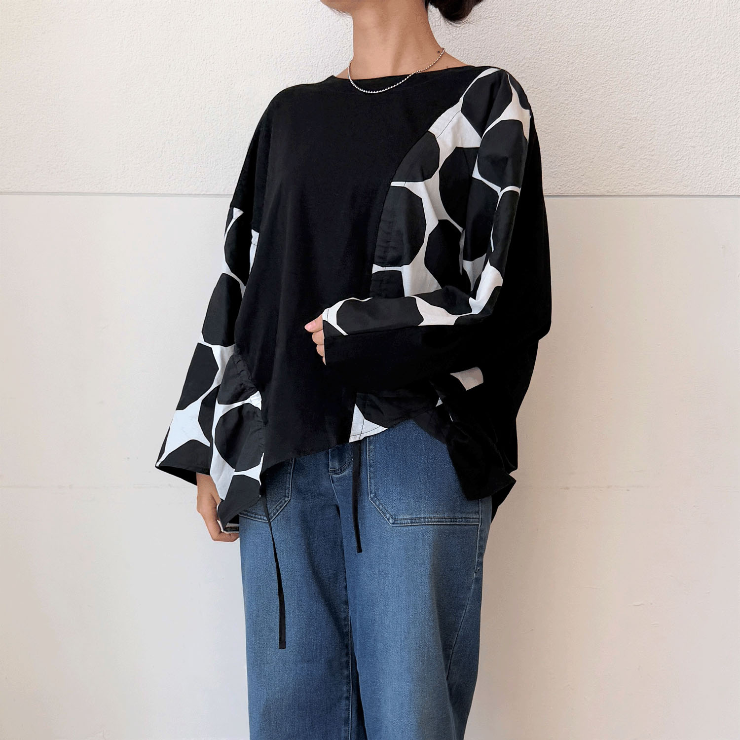 切替デザインプルオーバー