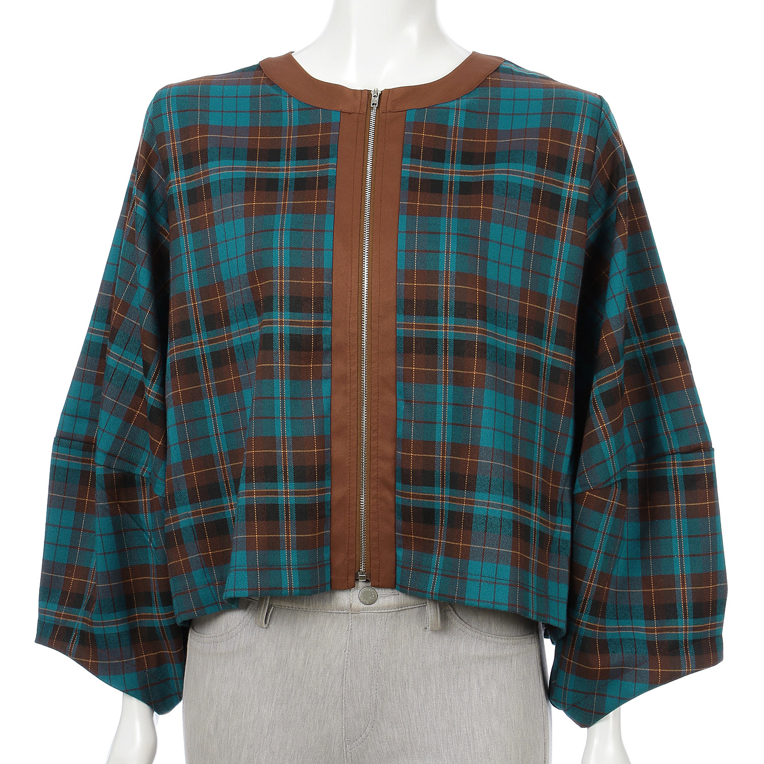 大柄チェックジャケット