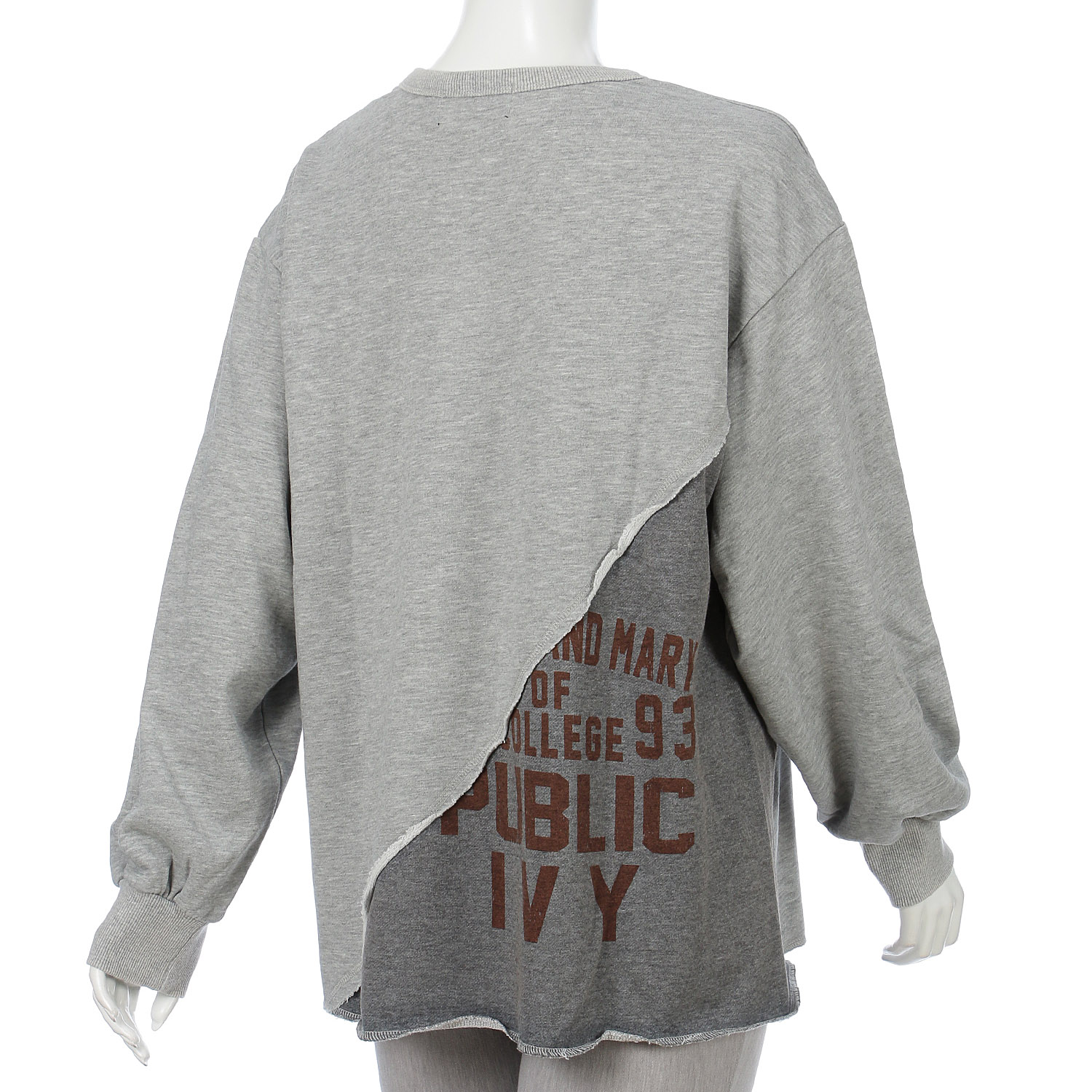 【新ブランド】CUBE SUGAR 裏毛パウダー加工 スウェット リメイク風切替プルオーバー - 画像2