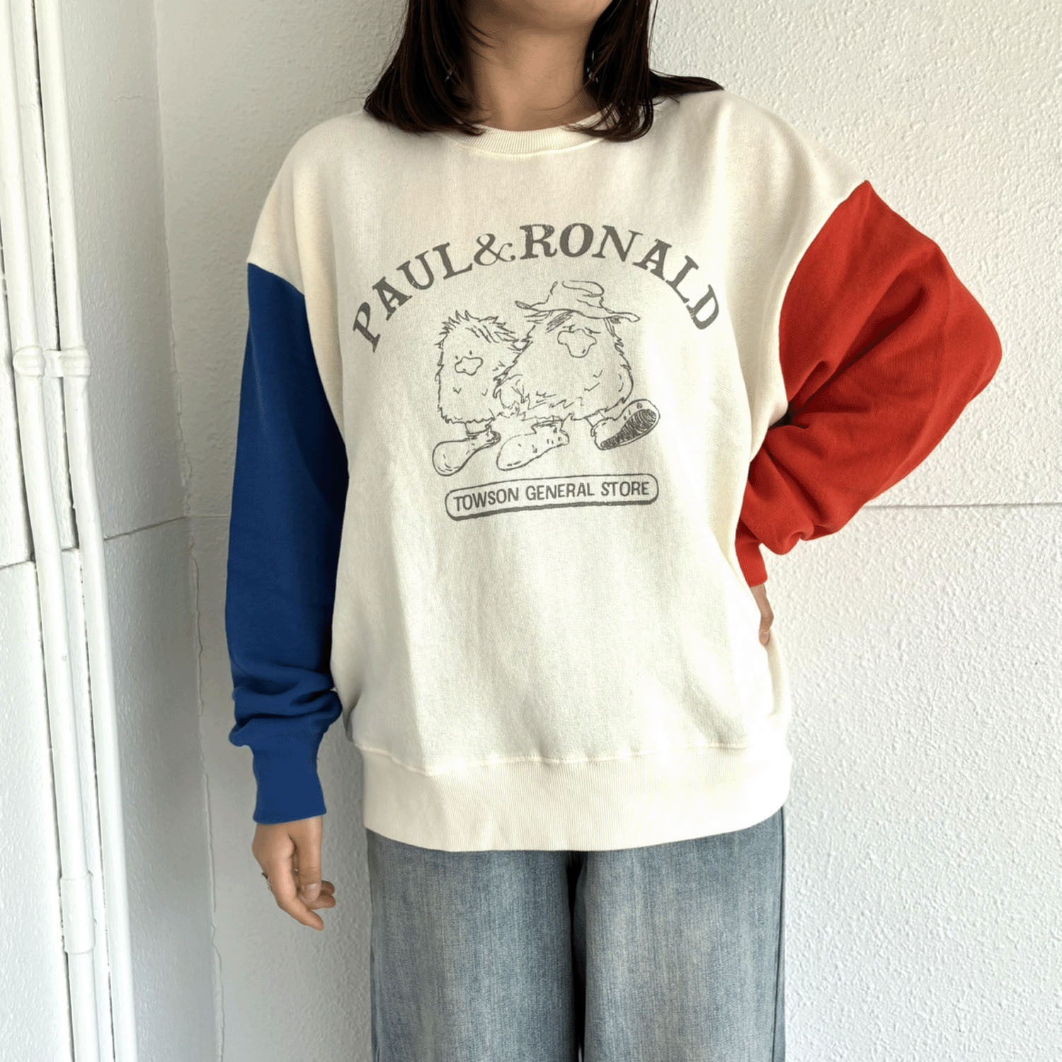 【新ブランド】CUBE SUGAR ガーゼ裏毛ロゴプリントプルオーバー - 画像2