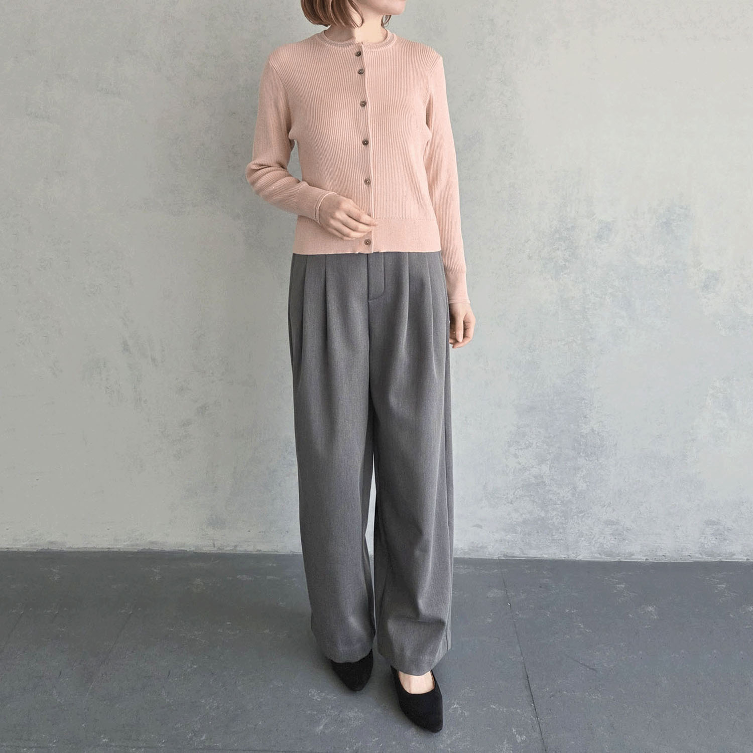 epidemique プチスパンコールリブニットカーディガン - 画像2