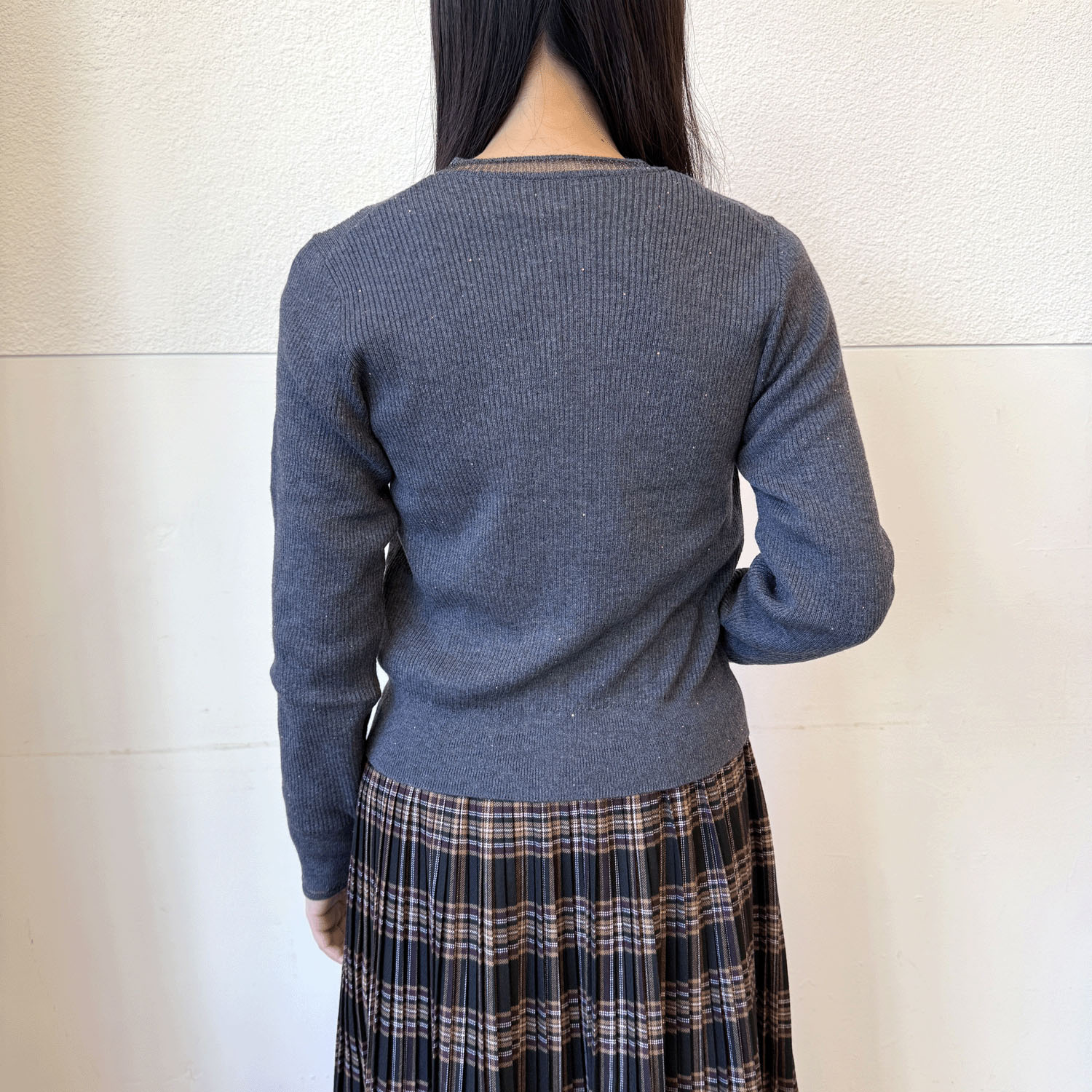 epidemique プチスパンコールリブニットカーディガン - 画像5