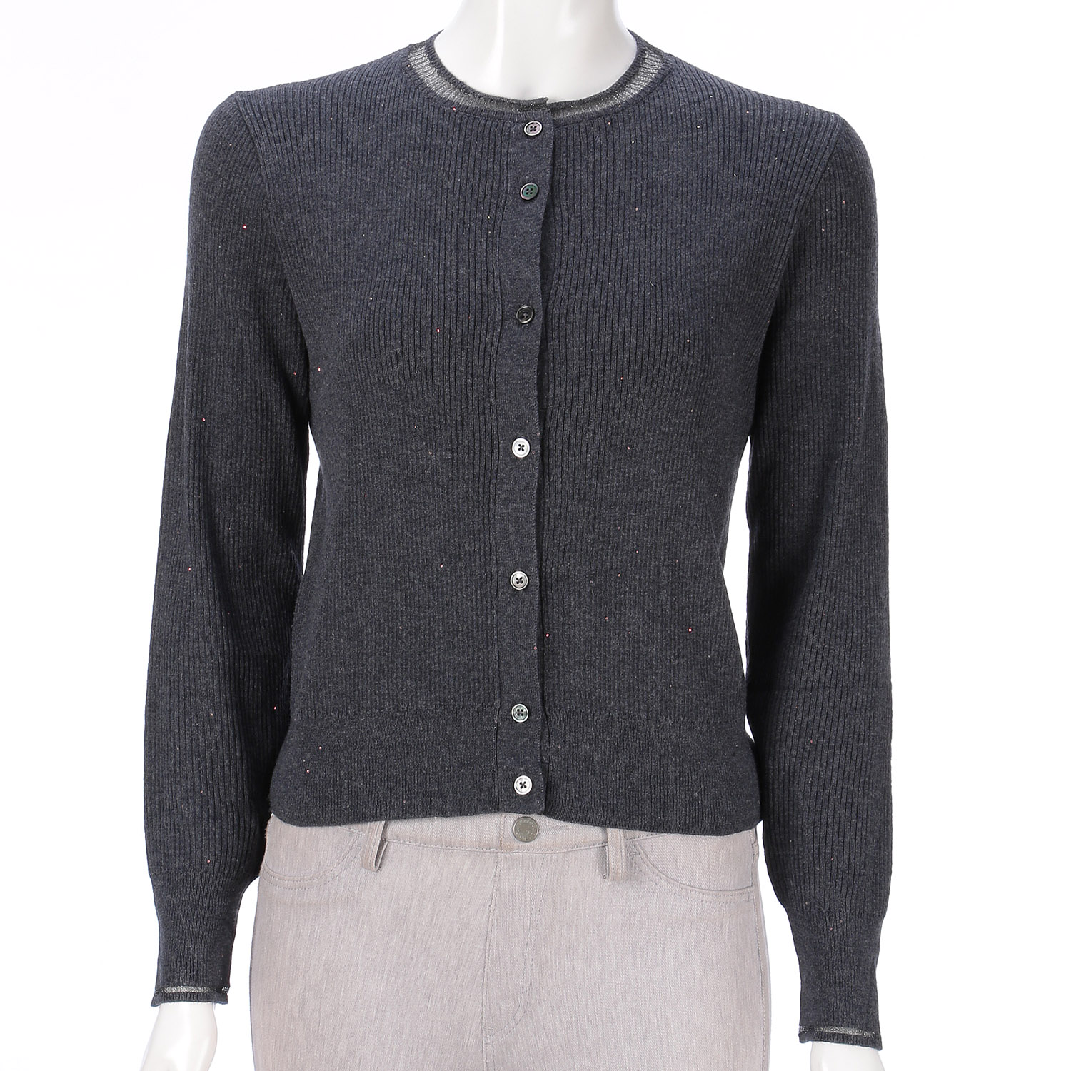 epidemique プチスパンコールリブニットカーディガン - 画像6