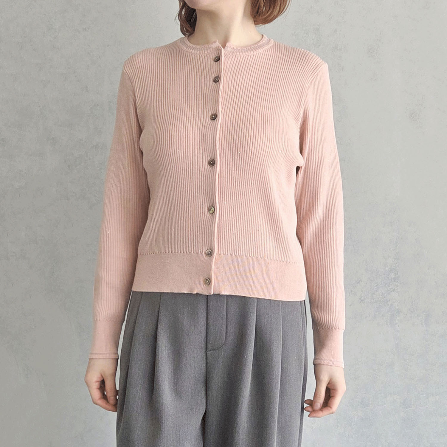 epidemique プチスパンコールリブニットカーディガン