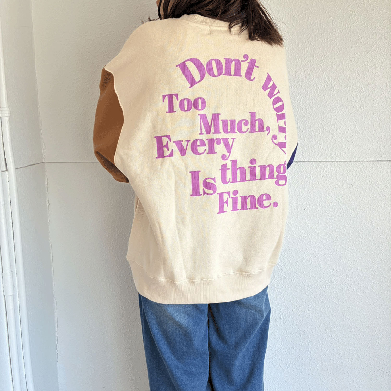 【新ブランド】CUBE SUGAR ガーゼ裏毛裏起毛スウェットビッグプルオーバー - 画像1