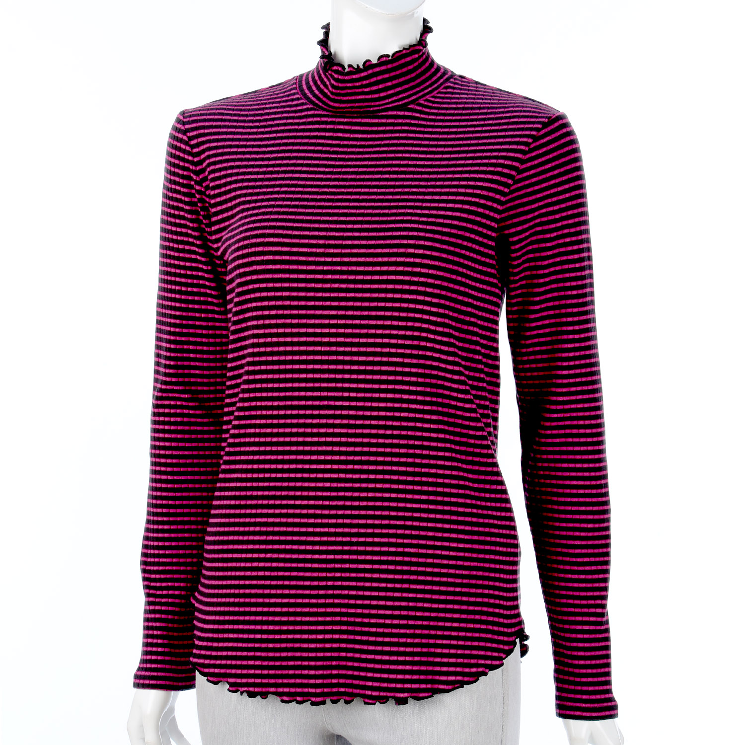 メロウハイネックボーダープルオーバー