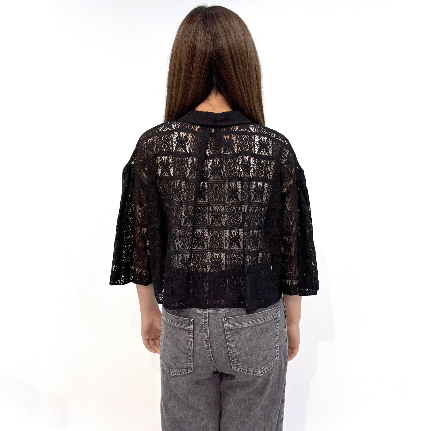 フレアスリーブショート丈シャツ - 画像4