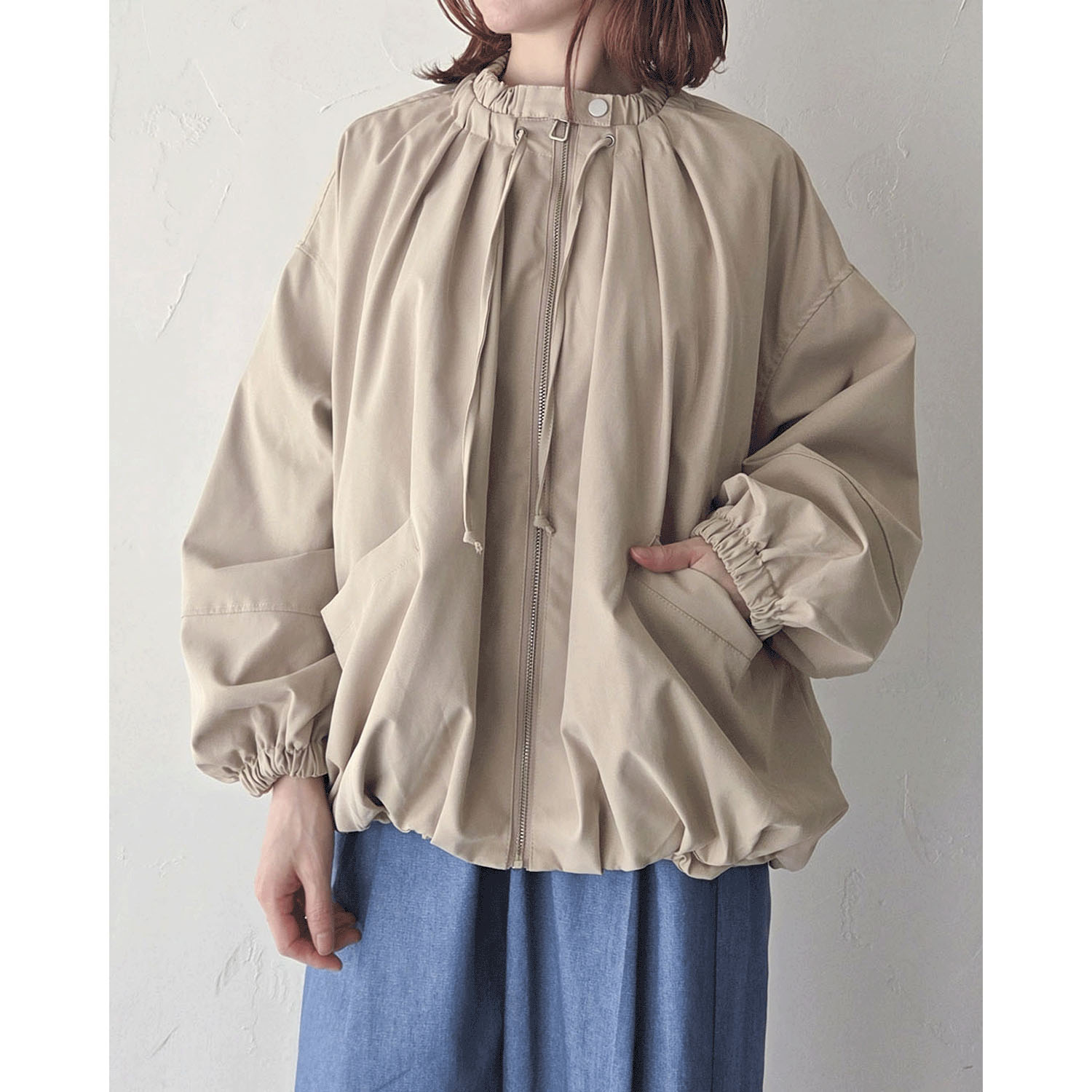 epidemique ギャザーネックブルゾン - 画像5