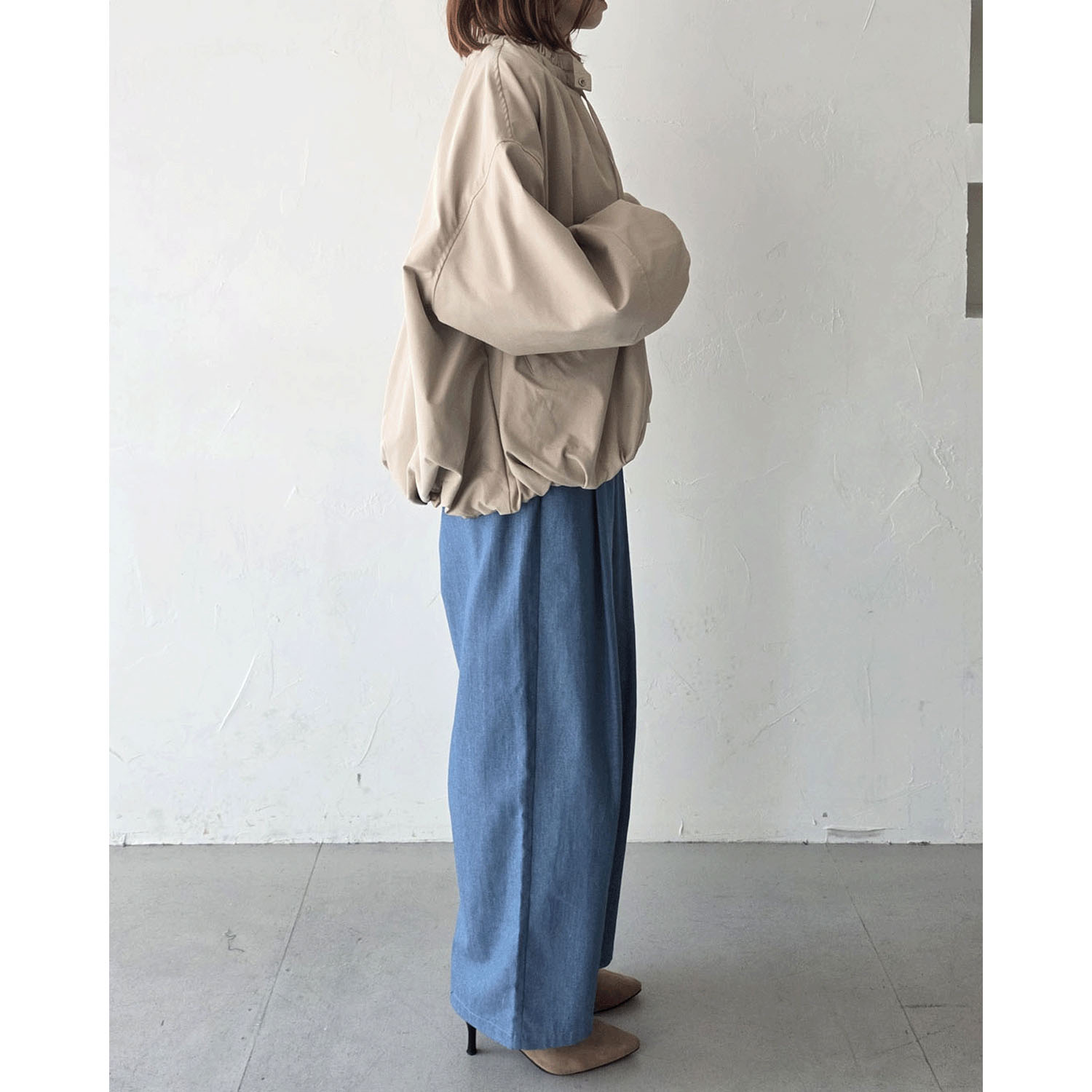 epidemique ギャザーネックブルゾン - 画像7