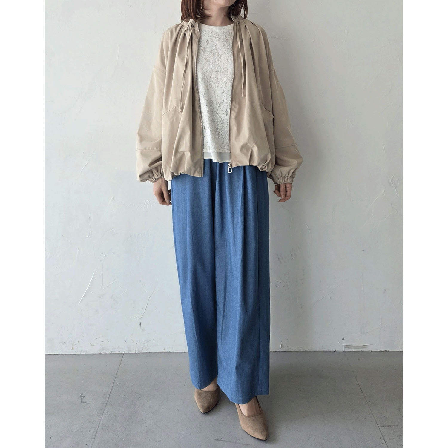 epidemique ギャザーネックブルゾン - 画像1