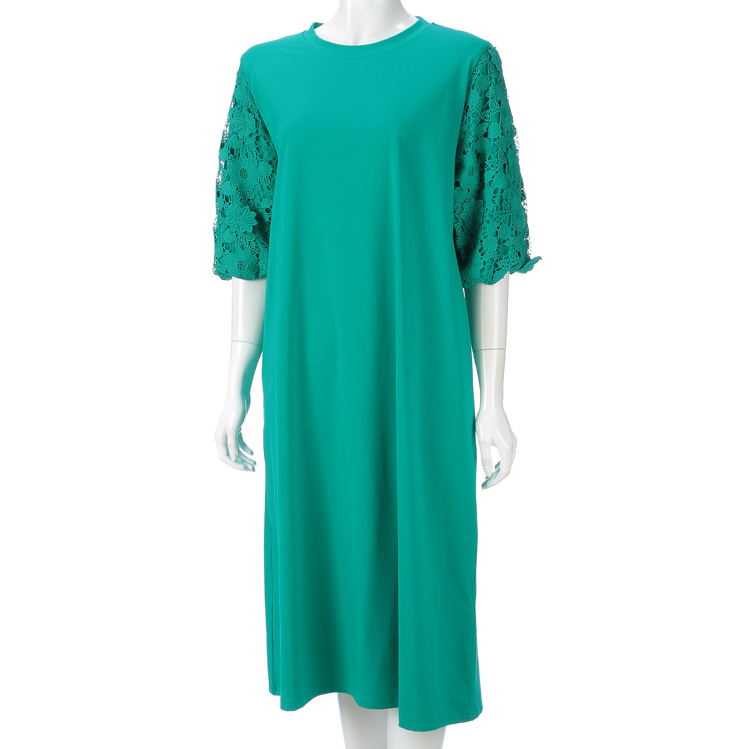 袖レースワンピース - 画像3