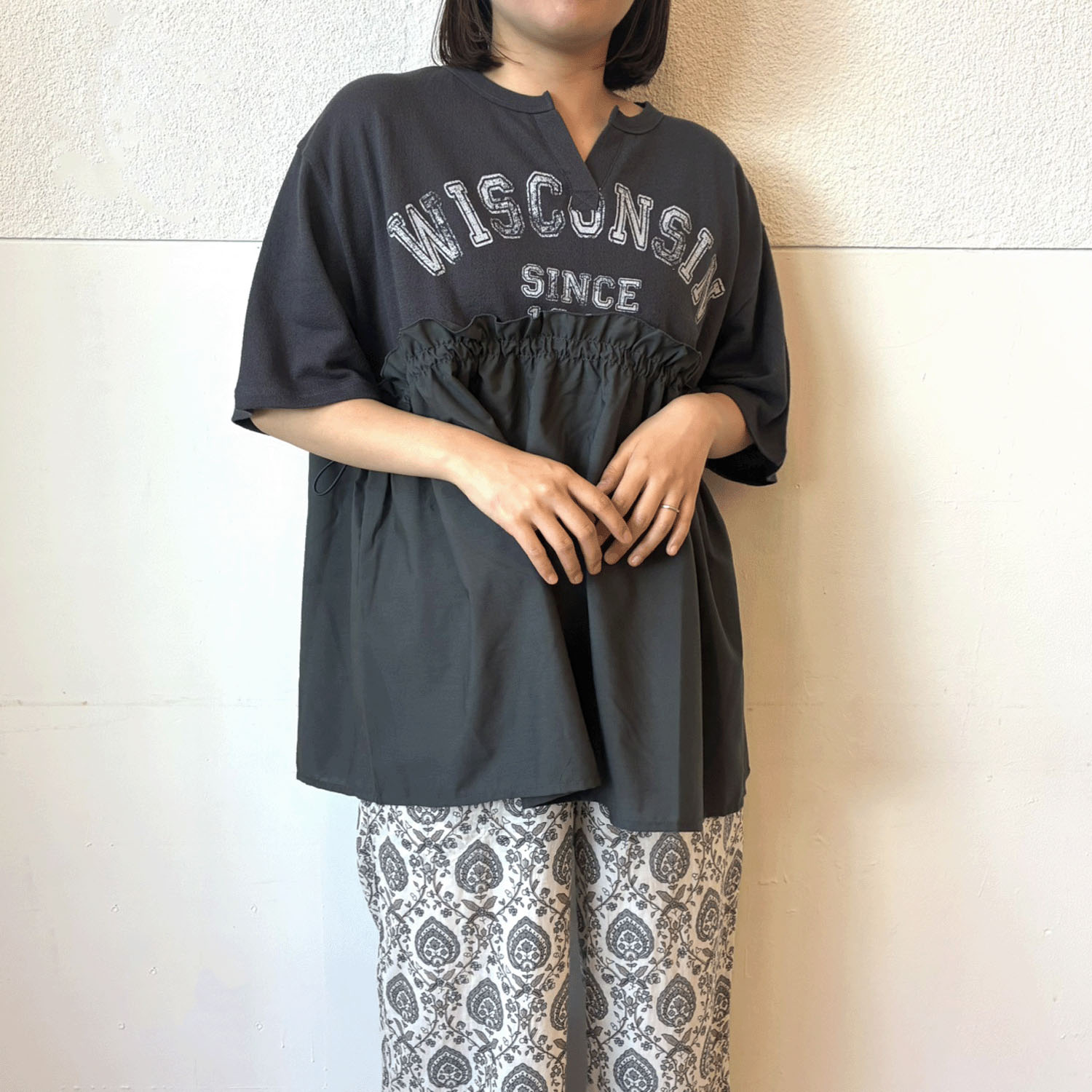 LUPILIEN 切替ギャザープルオーバー - 画像2