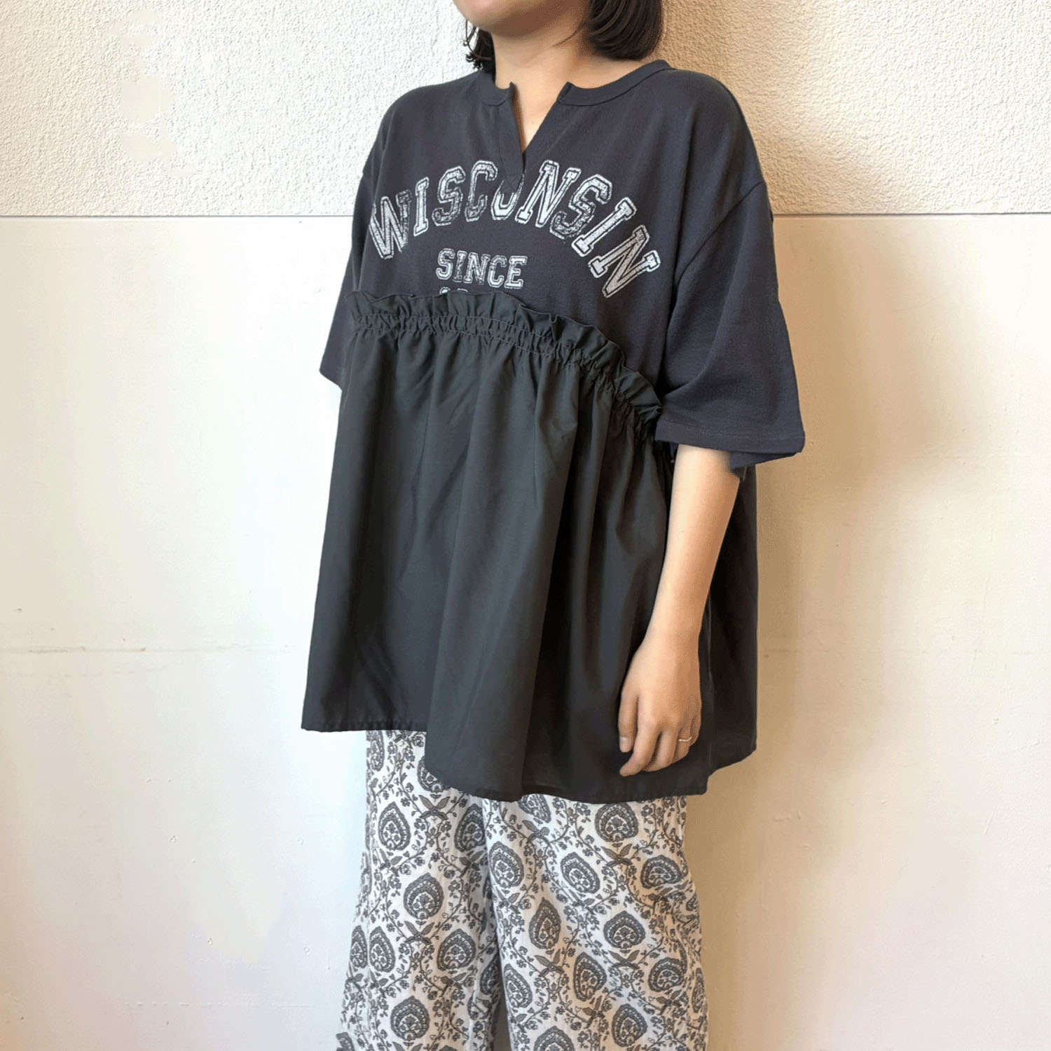 LUPILIEN 切替ギャザープルオーバー - 画像3