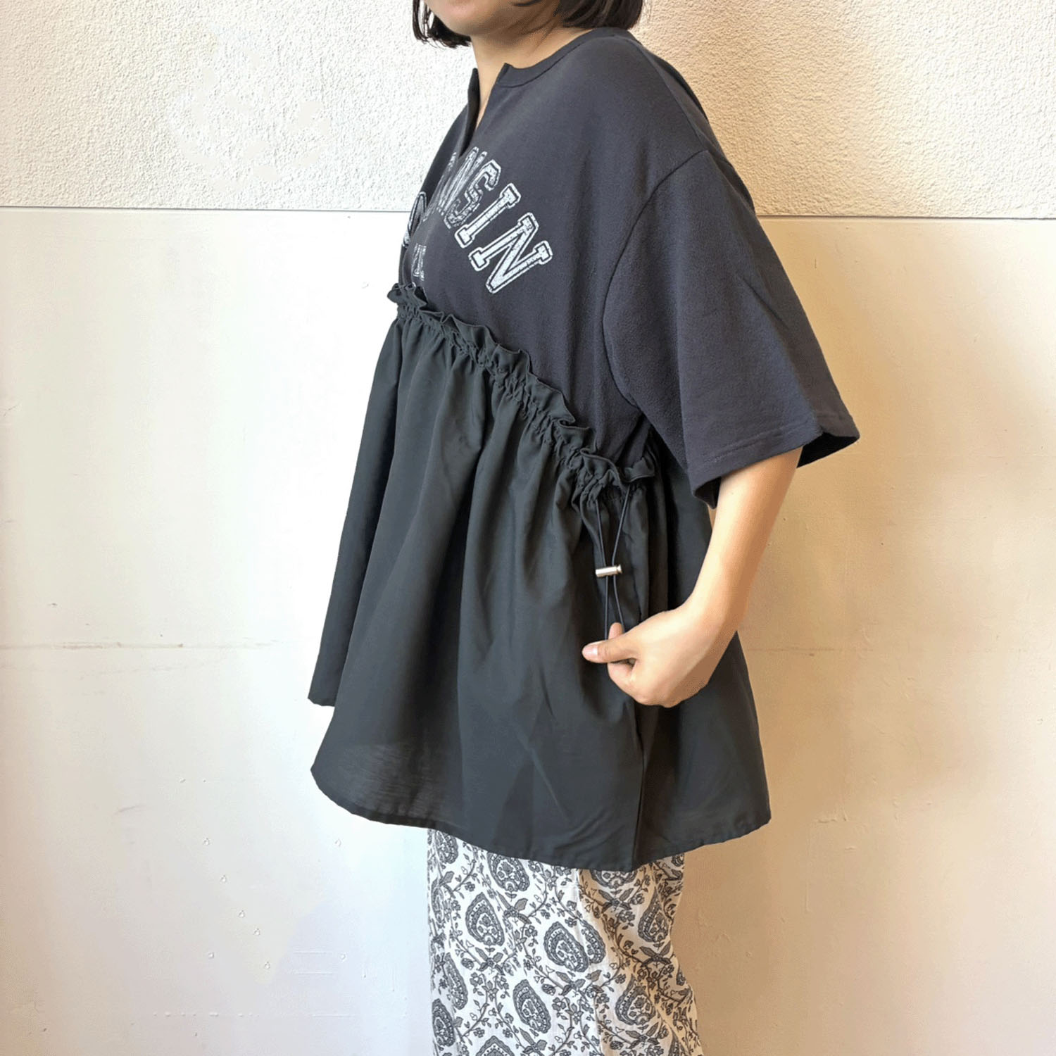 LUPILIEN 切替ギャザープルオーバー - 画像4