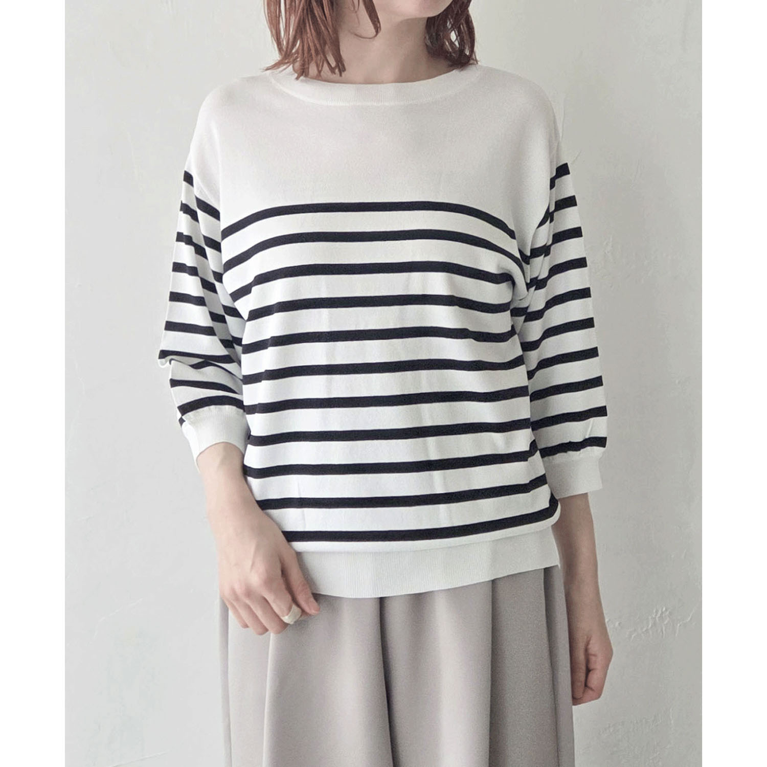 epidemique 6分袖ニットプルオーバー - 画像2