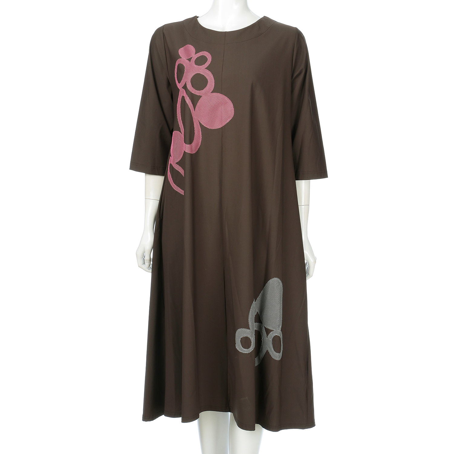 配色モチーフカットソーワンピース - 画像8