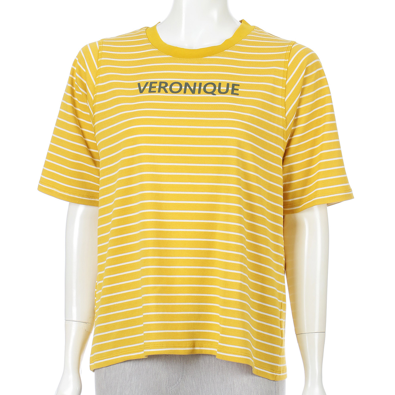 綿天竺ボーダー二次加工プルオーバー - 画像7