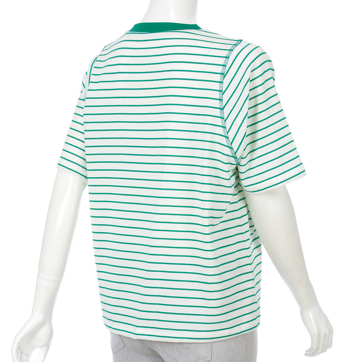 綿天竺ボーダー二次加工プルオーバー - 画像10