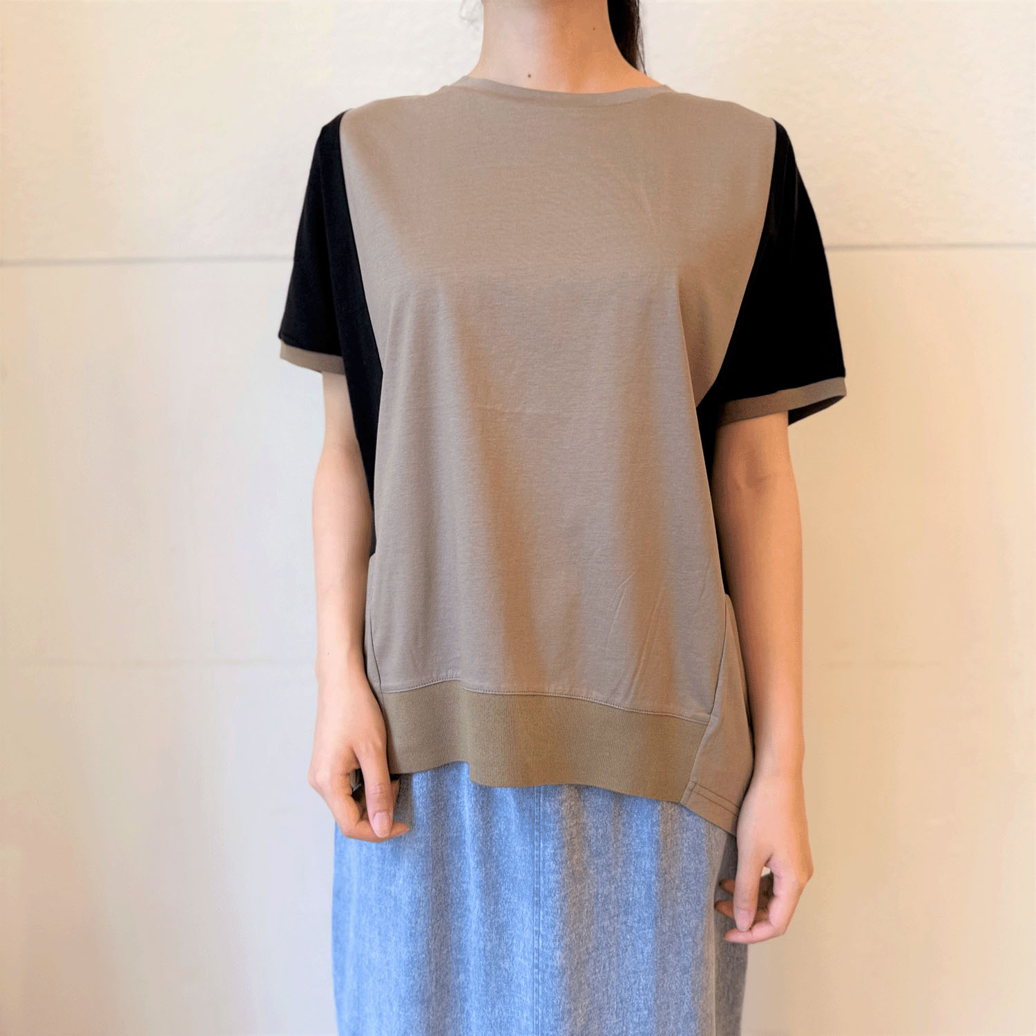 tricot tricot 切替フレンチカットソー - 画像9