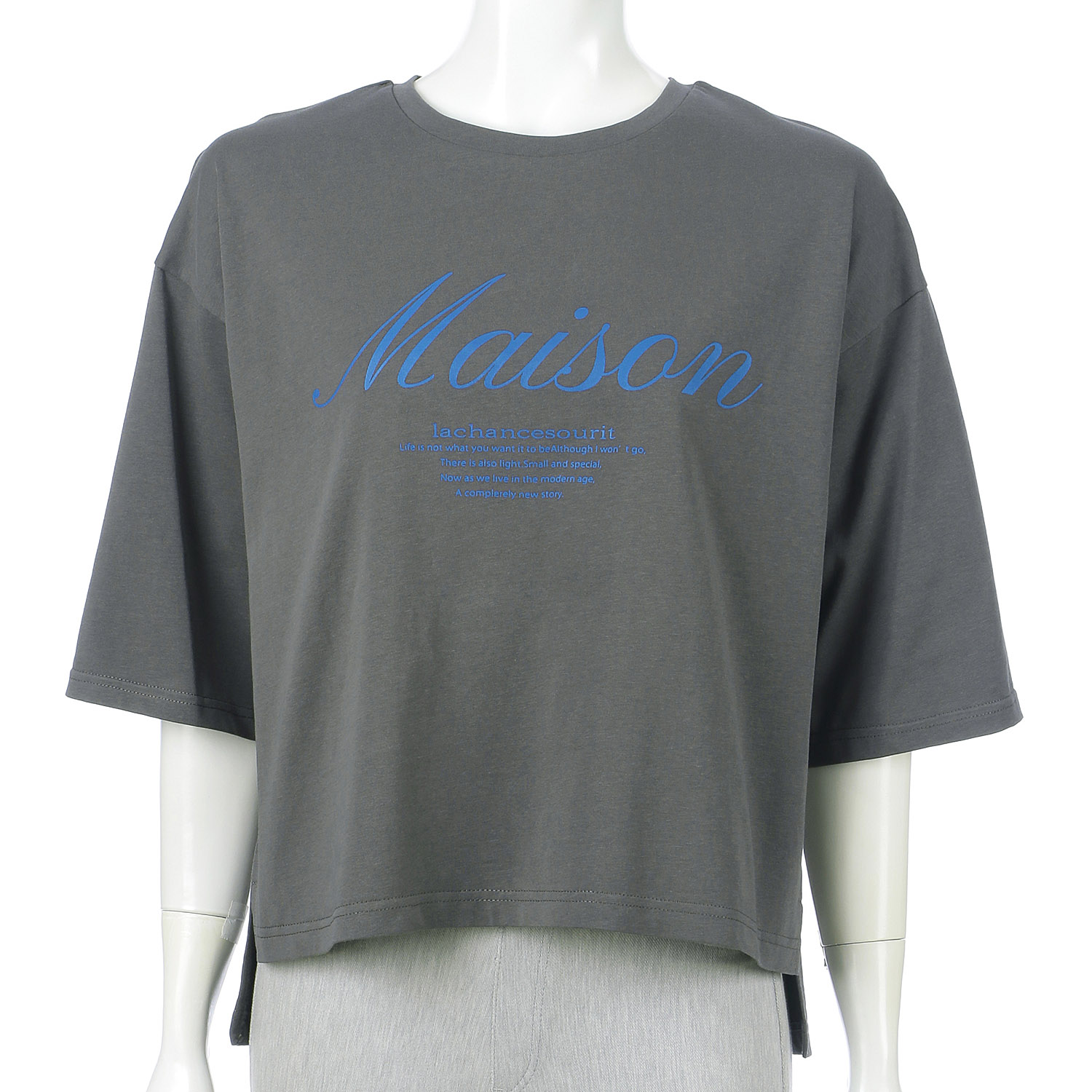 epidemique ワイド配色ロゴTシャツ - 画像8