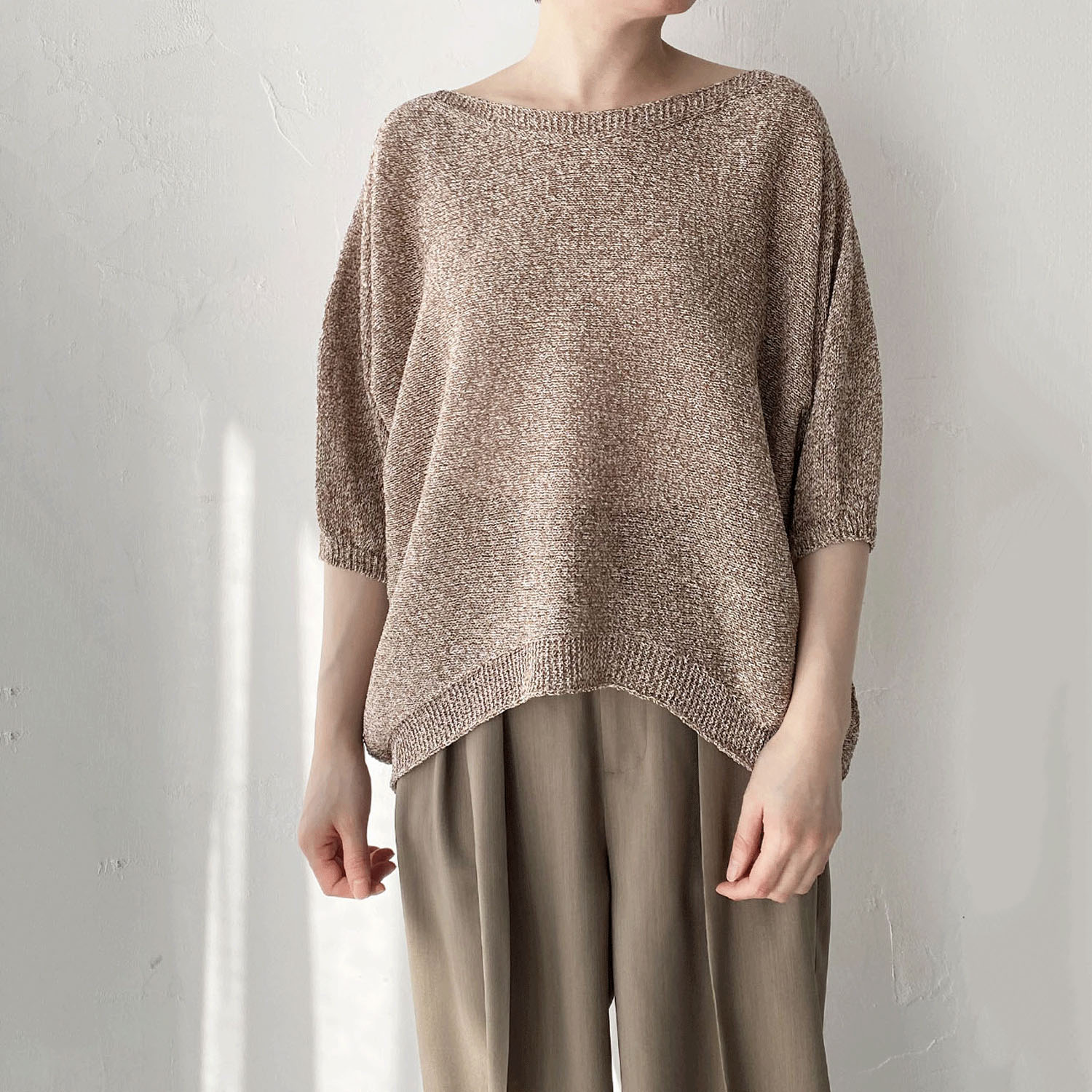 epidemique メランジ和紙ニット - 画像6