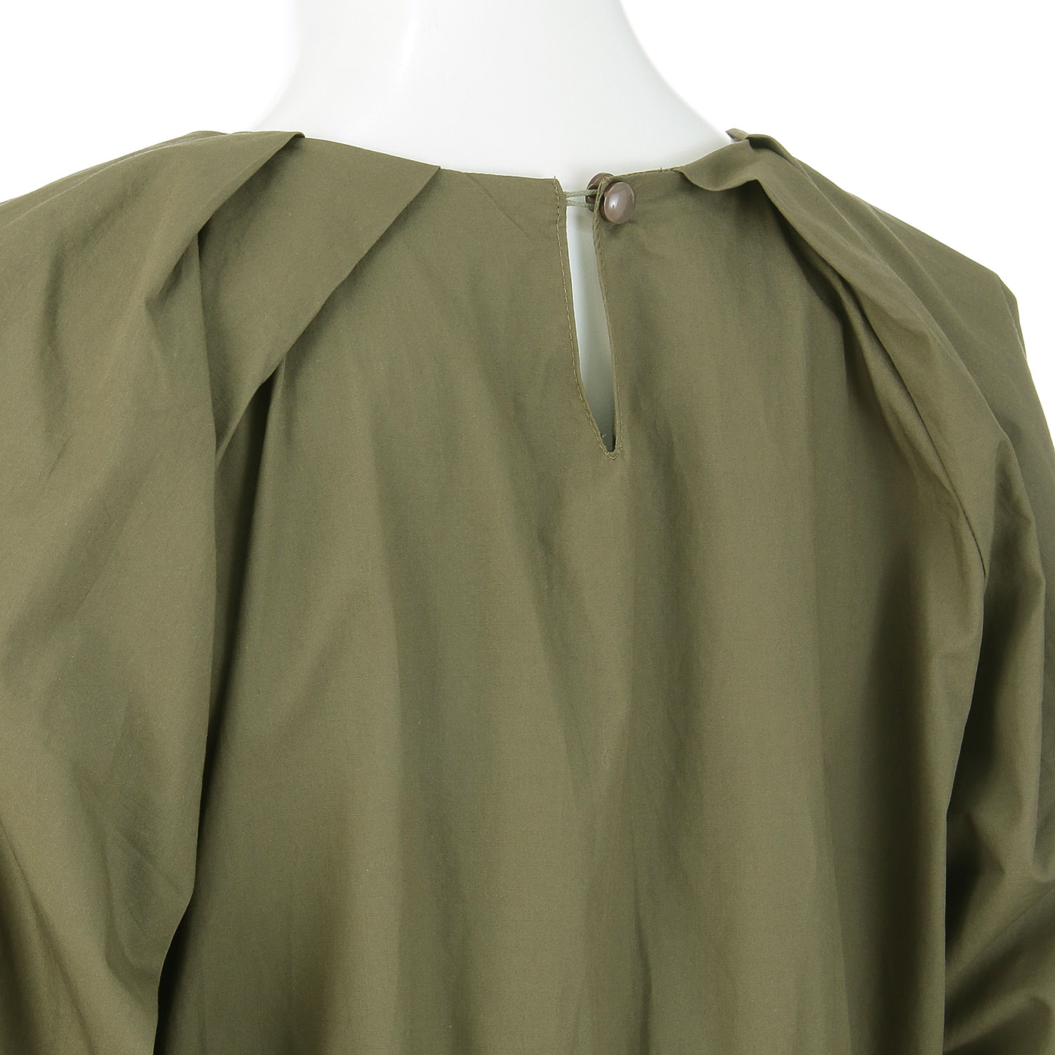 肩タックバックリボンAラインワンピース - 画像10