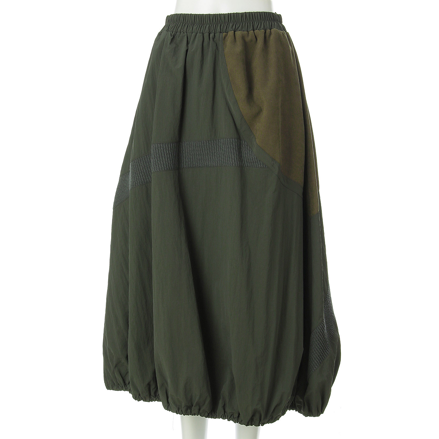 異素材切替バルーンスカート