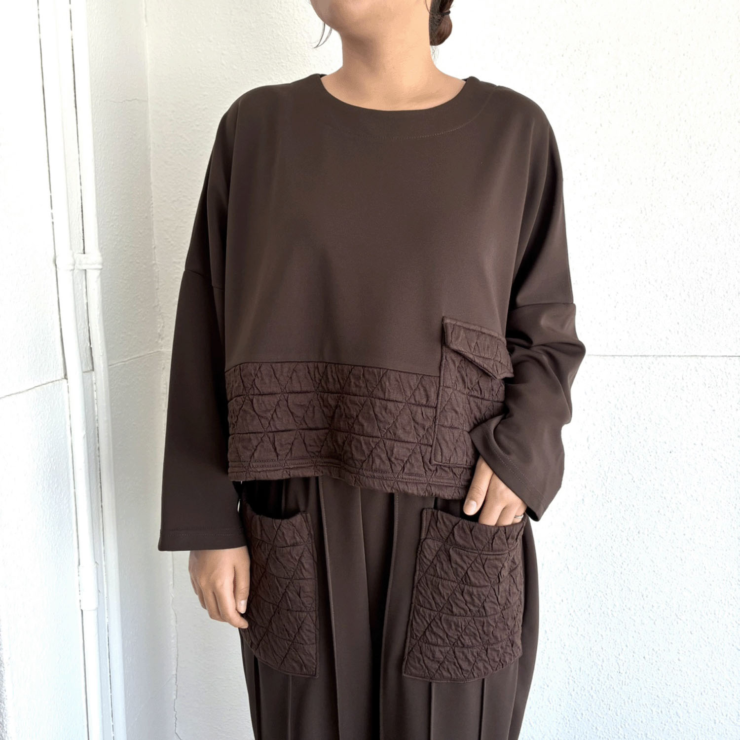 キルト切替BIGカットソー - 画像6