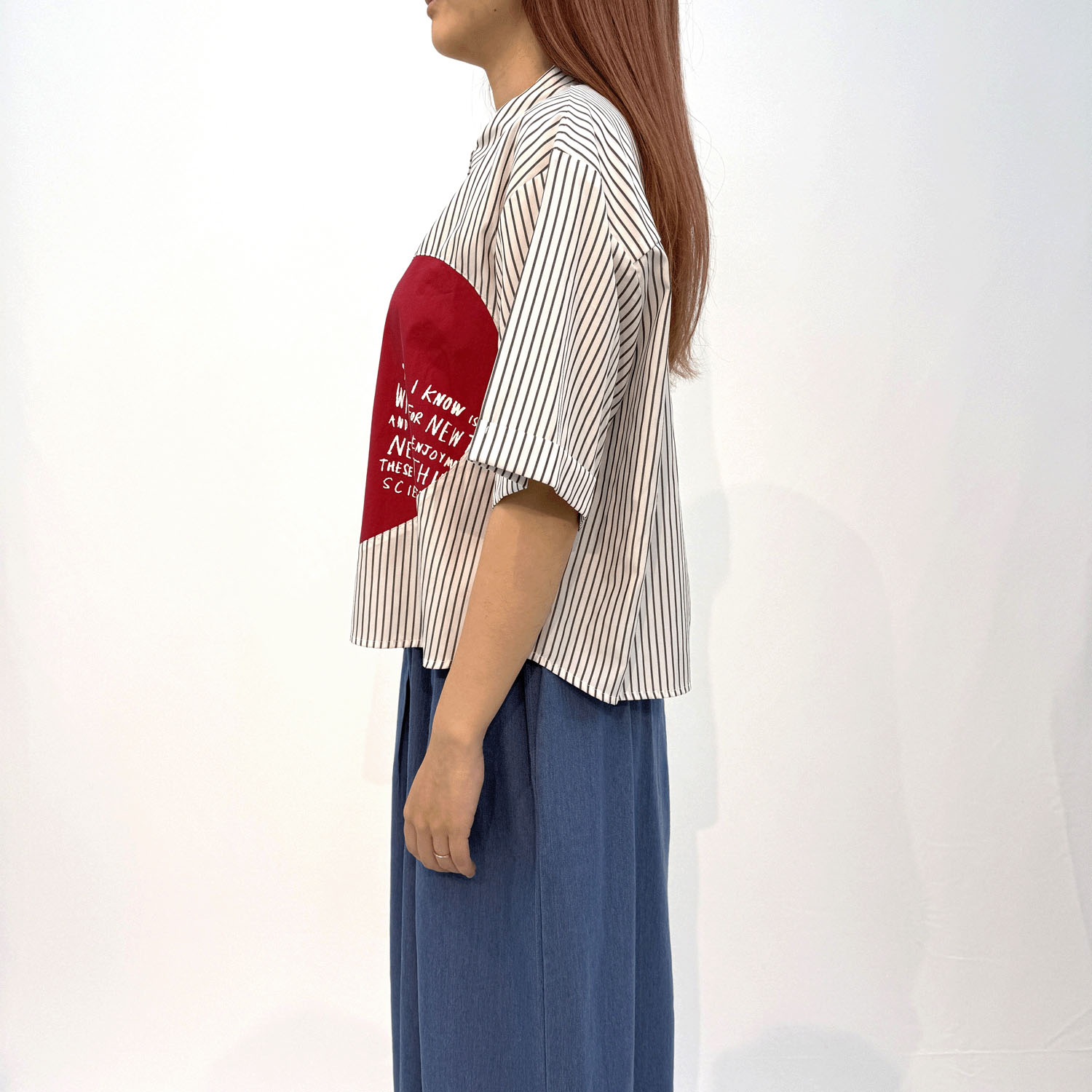 ハートパッチワークシャツ - 画像3