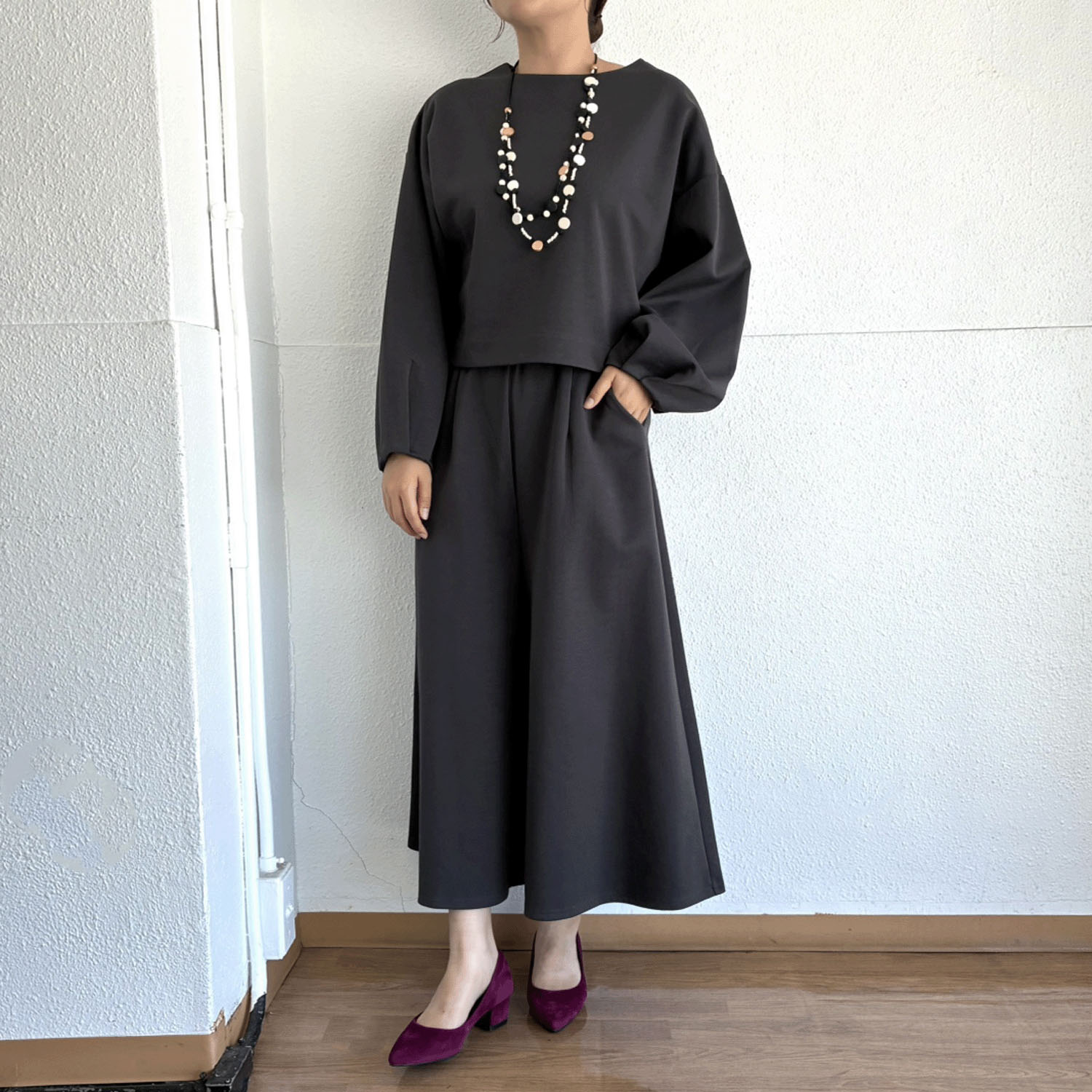 パフ袖ショート丈プルオーバー - 画像6