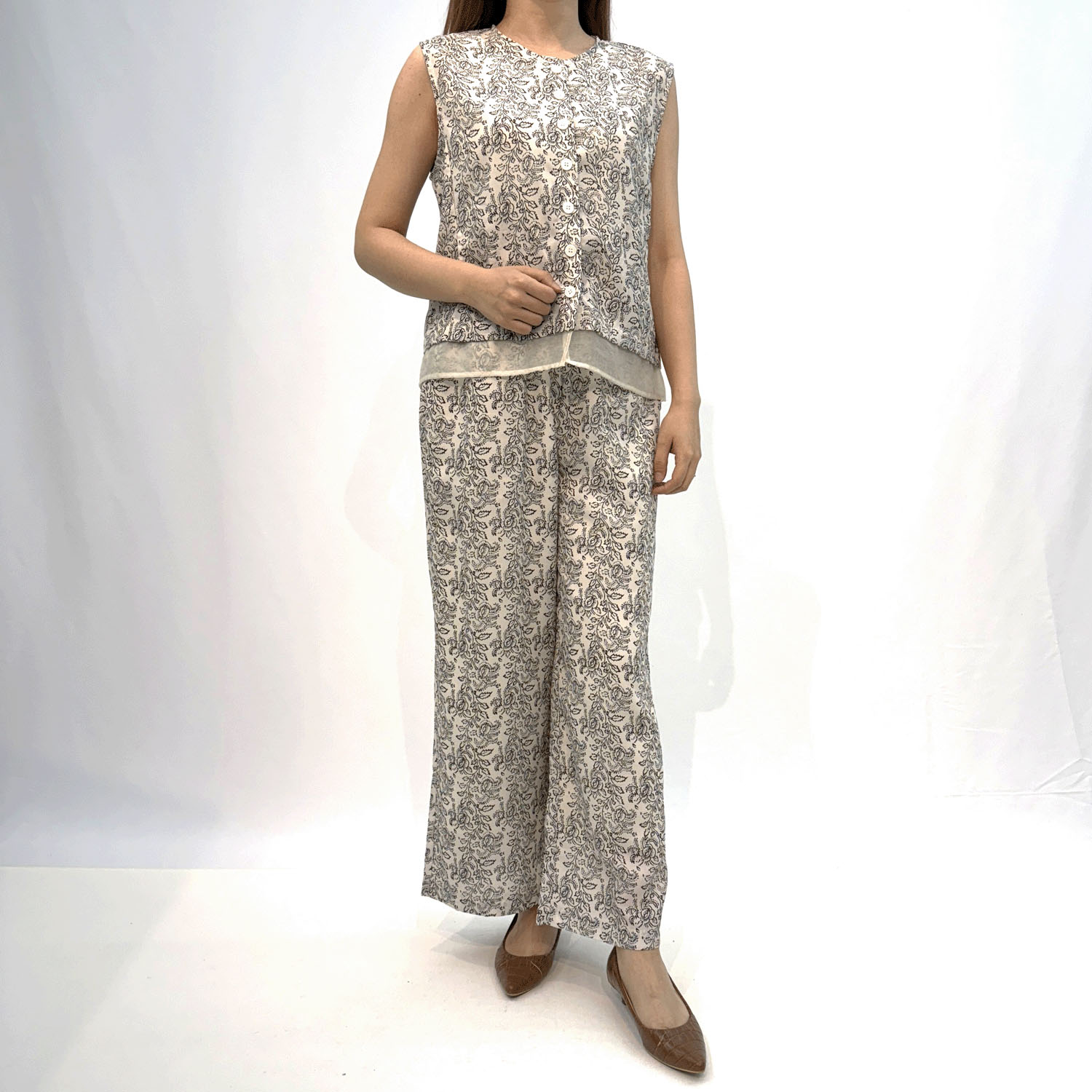 線プリントベスト - 画像2