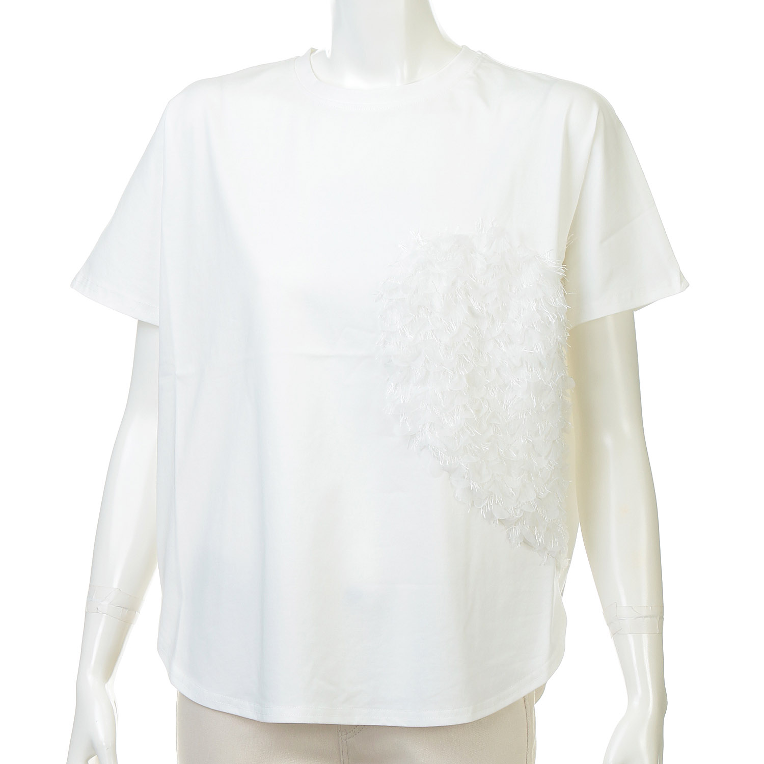 ハート切替Tシャツ - 画像1