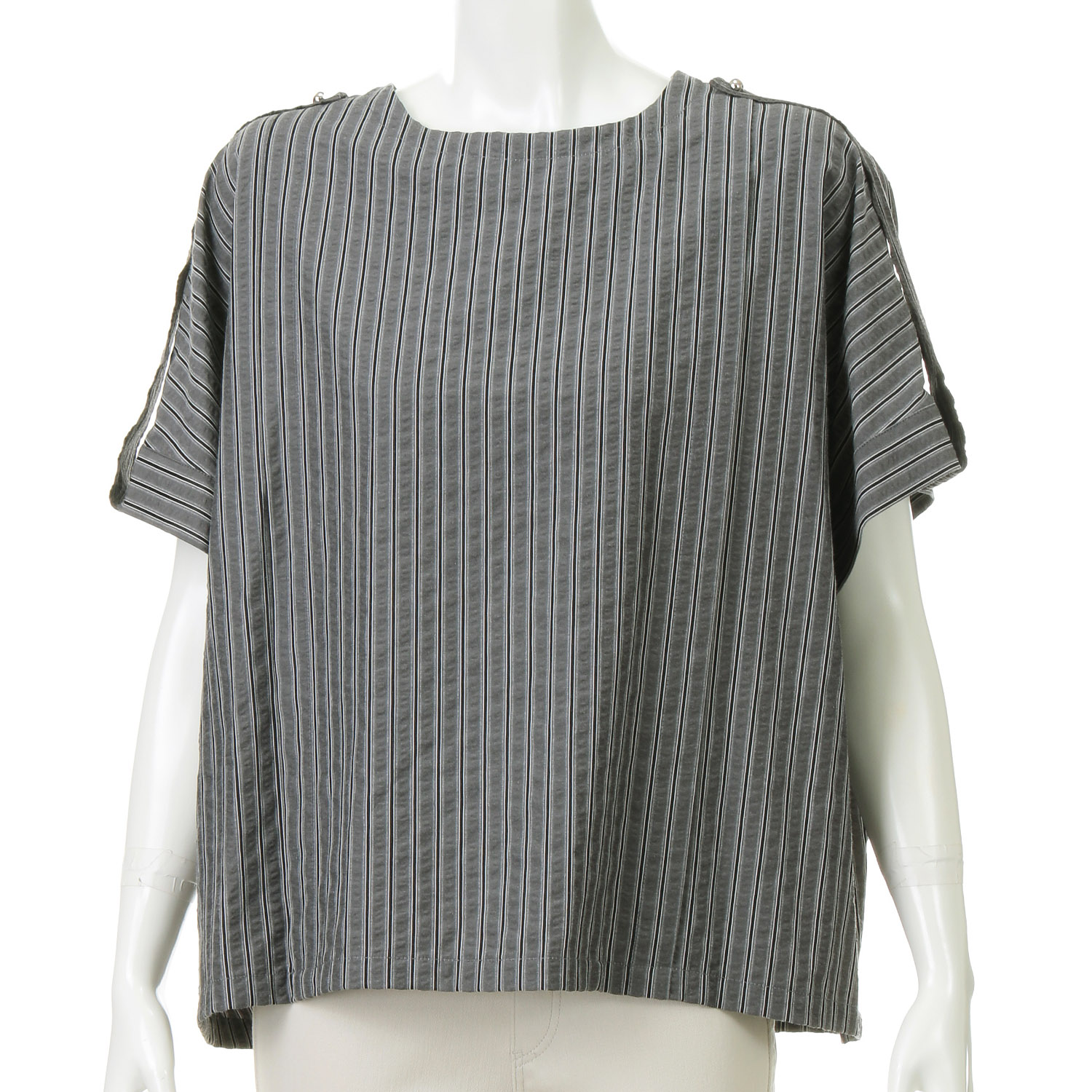 塩縮ストライププルオーバー - 画像2